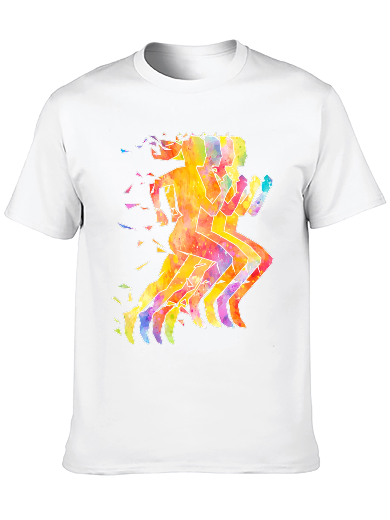 Watercolor Runners Graphic T-Shirt