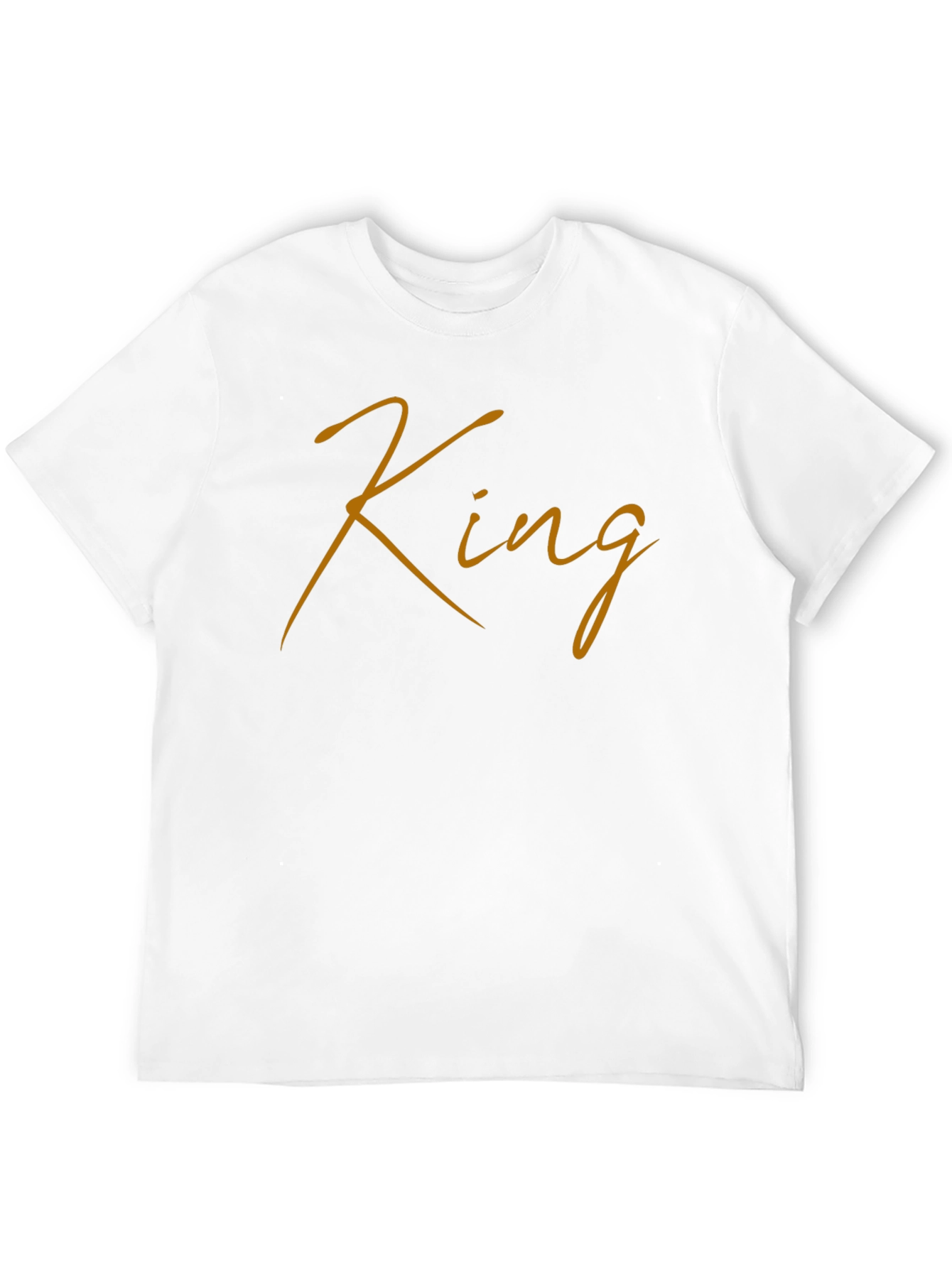 King Script Black T-Shirt - Stylish Mens Apparel