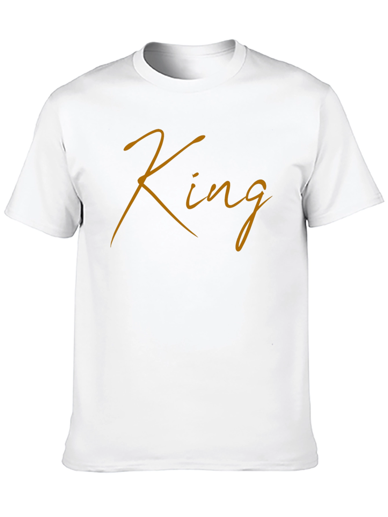 King Script Black T-Shirt - Stylish Mens Apparel