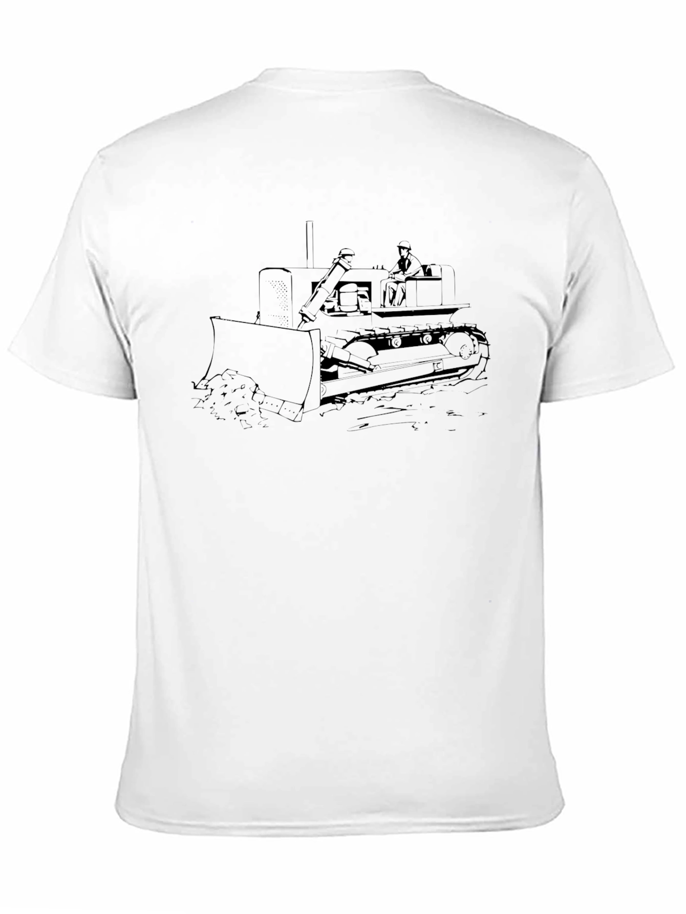 Bulldozer Graphic Tee - Construction Vehicle Shirt