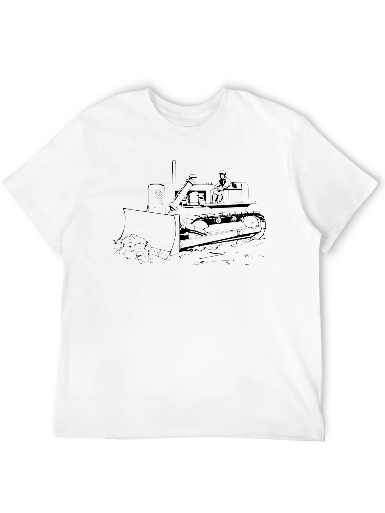 Bulldozer Graphic Tee - Construction Vehicle Shirt