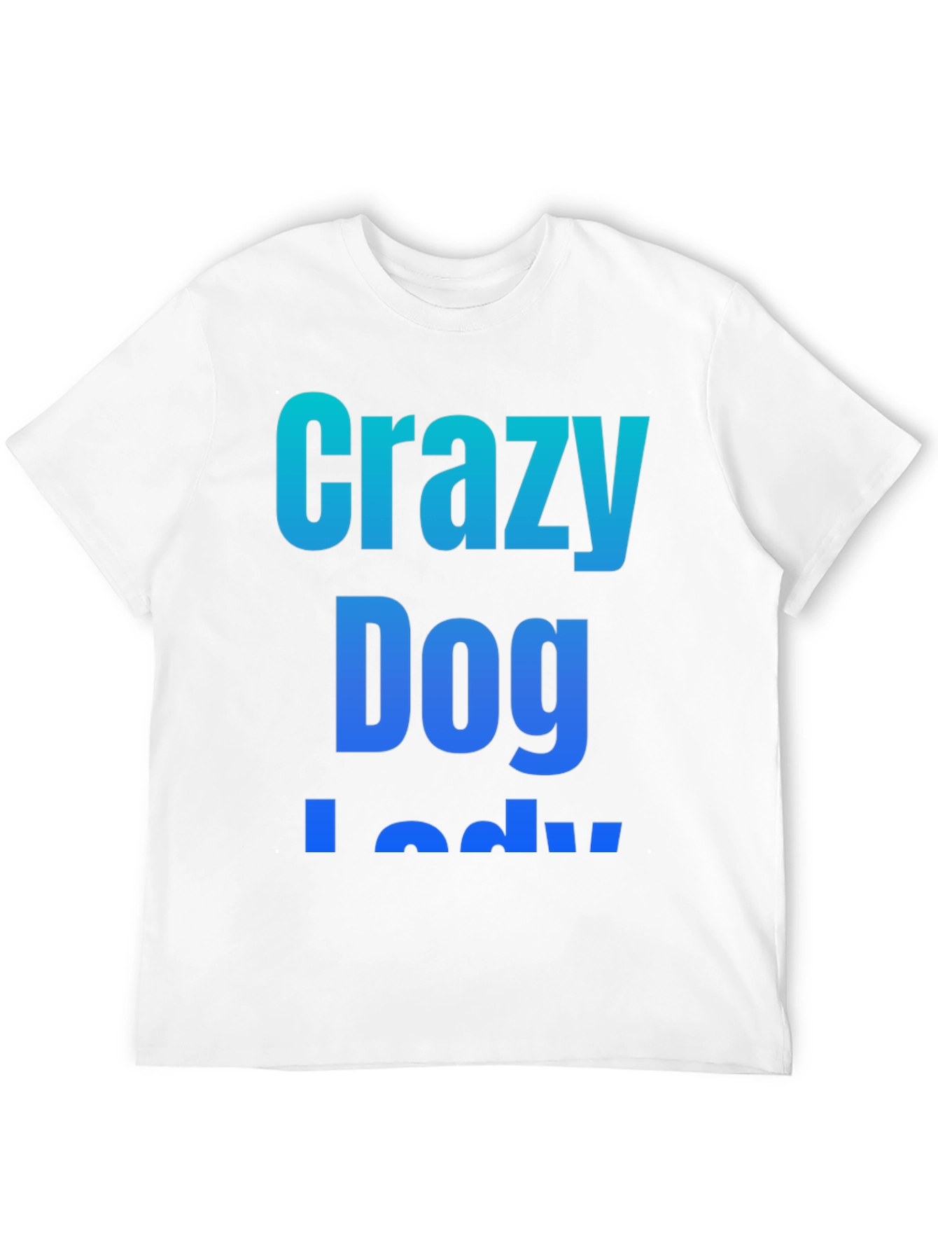 Crazy Dog Lady Black Graphic T-Shirt