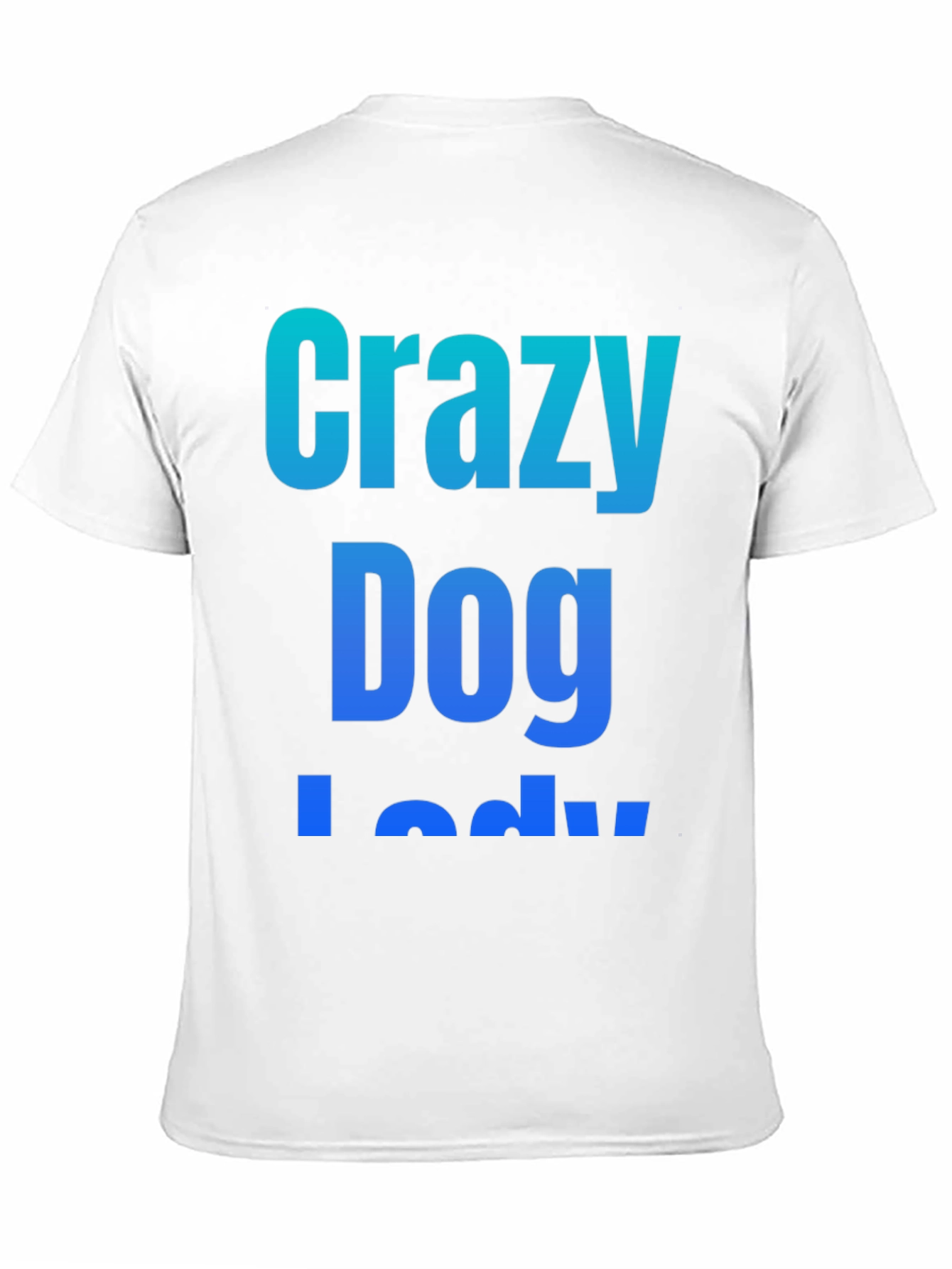 Crazy Dog Lady Black Graphic T-Shirt