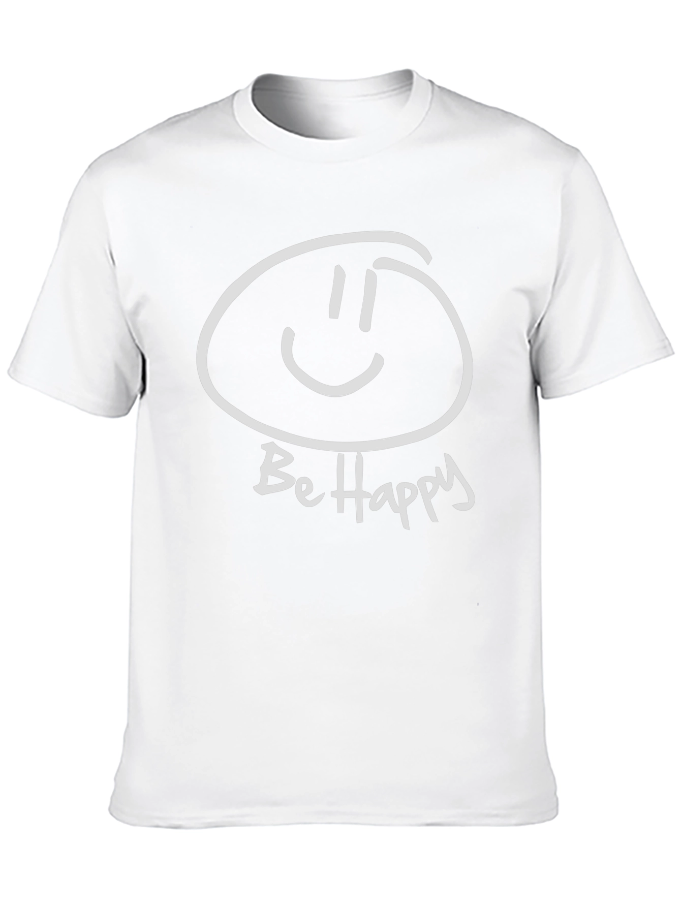 Be Happy Graphic Tee - Soft Cotton Comfort