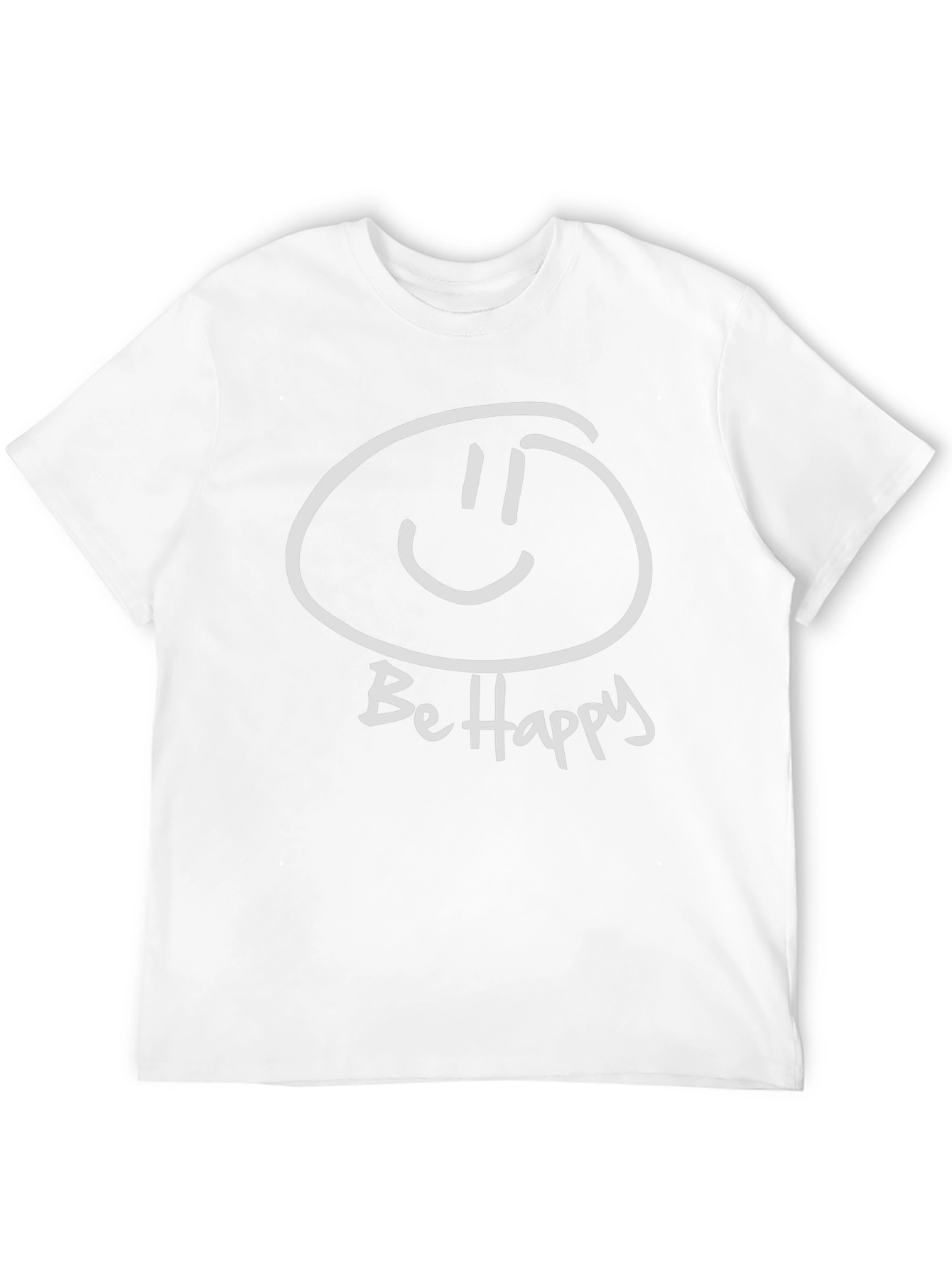 Be Happy Graphic Tee - Soft Cotton Comfort