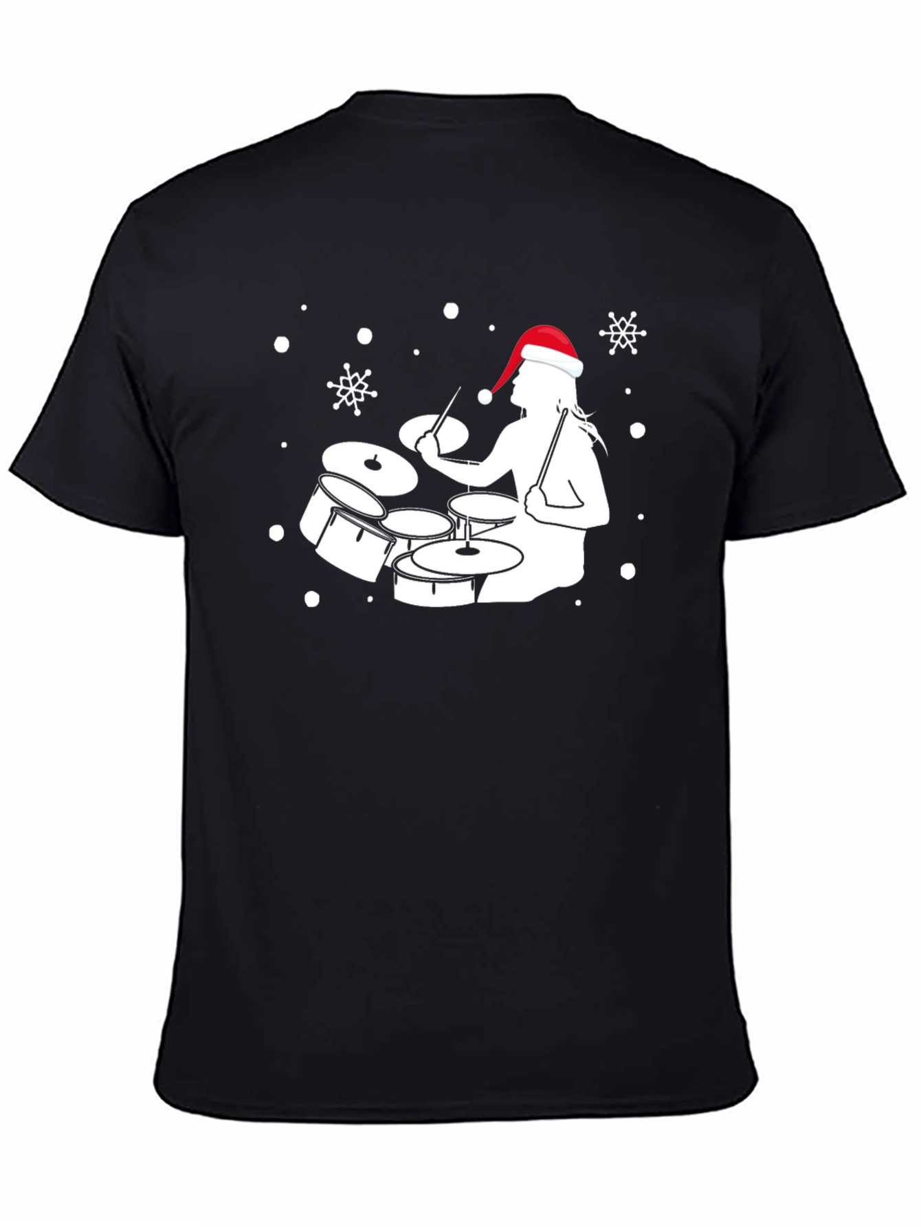 Drummer Santa Holiday T-Shirt