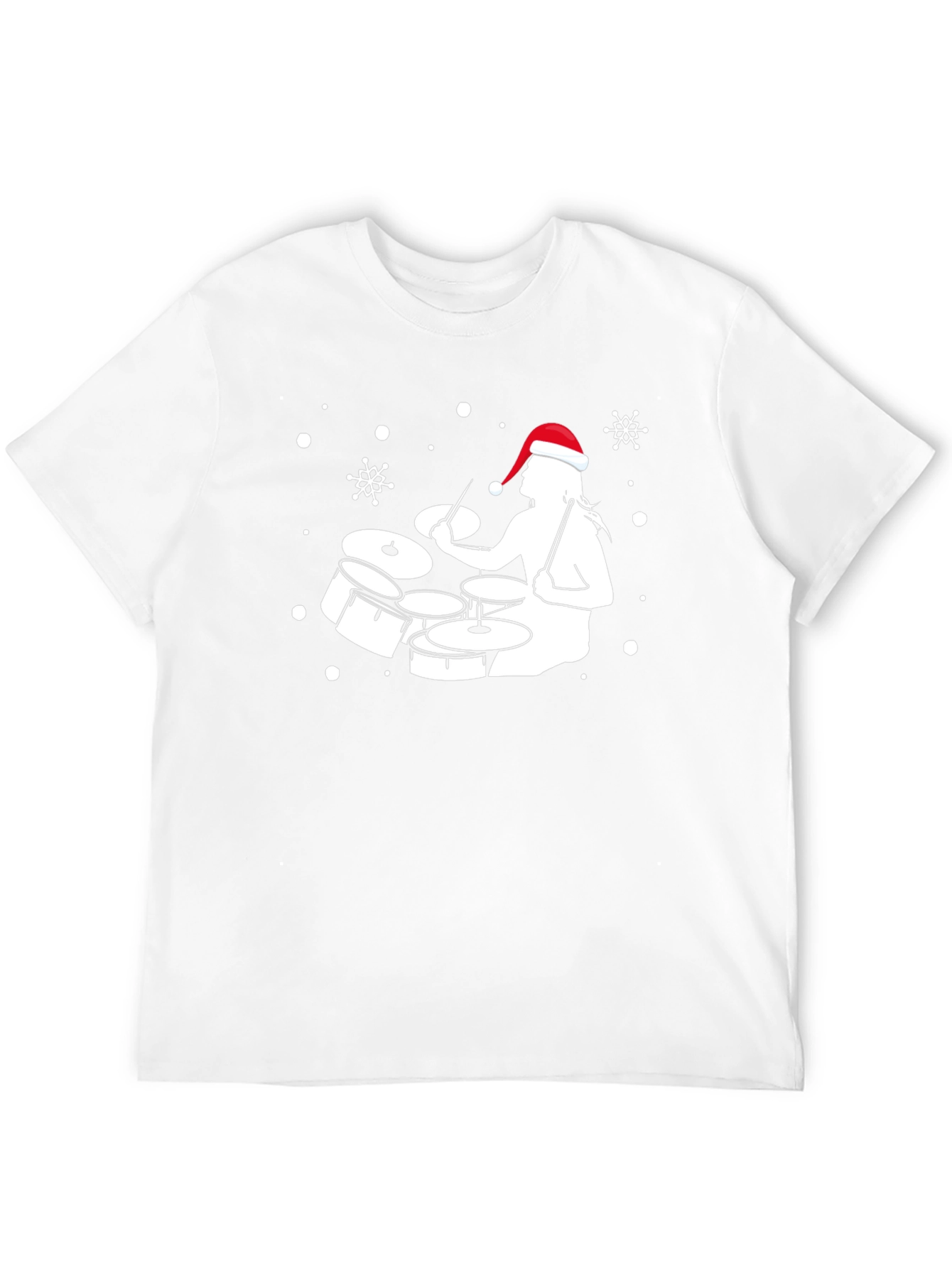 Drummer Santa Holiday T-Shirt