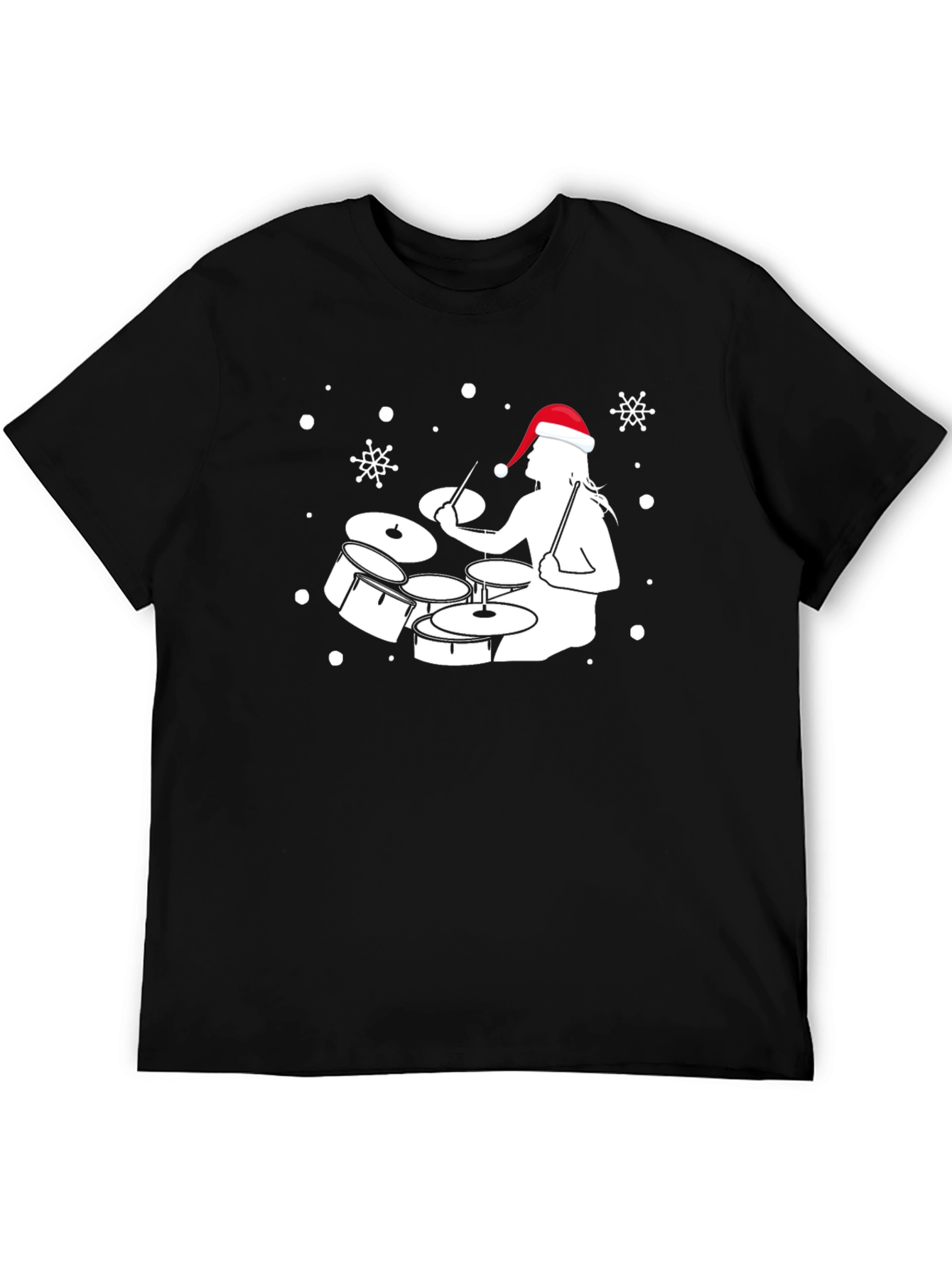Drummer Santa Holiday T-Shirt