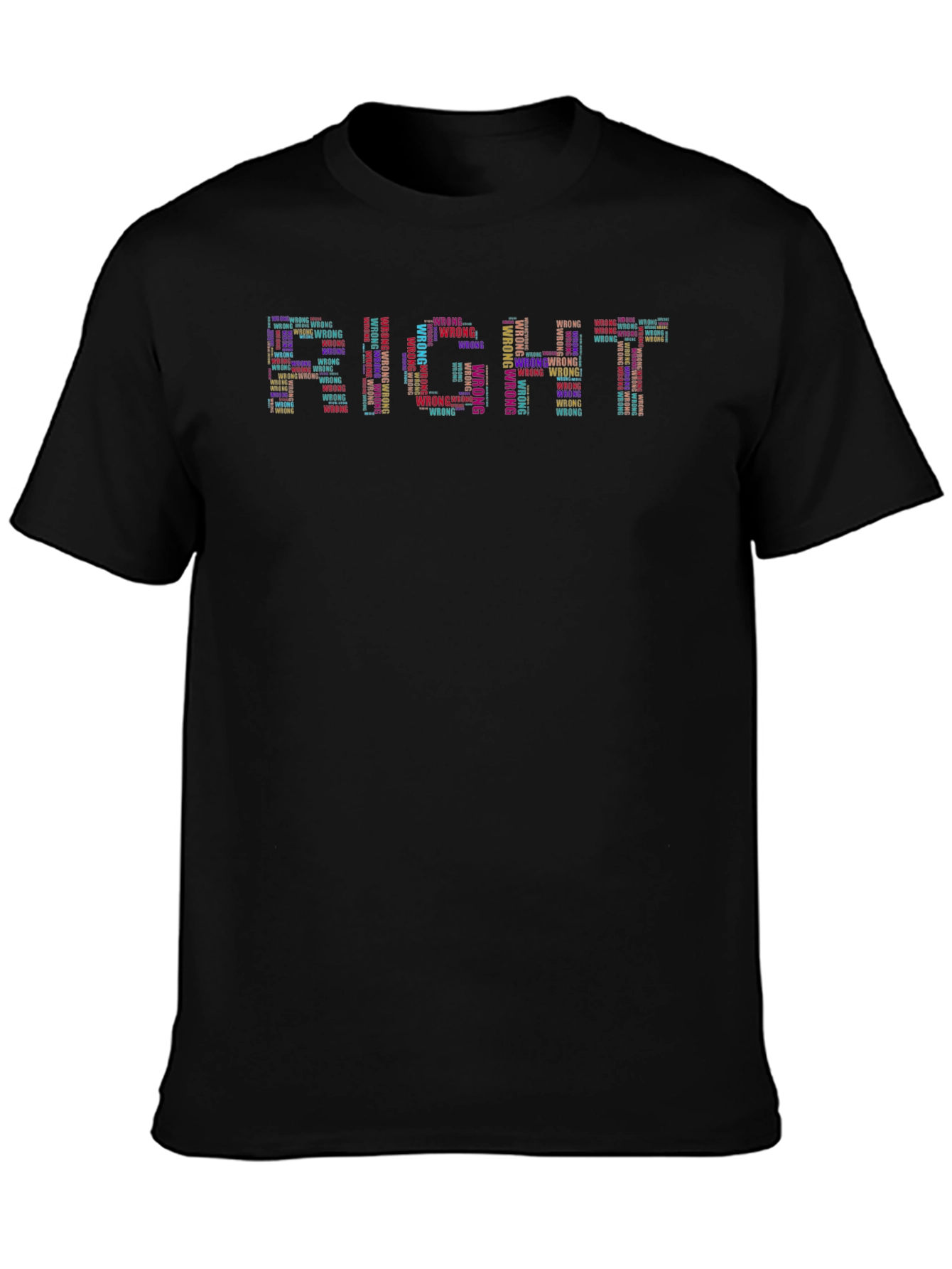 Right & Wrong Graphic Tee - Mens Crewneck T-Shirt