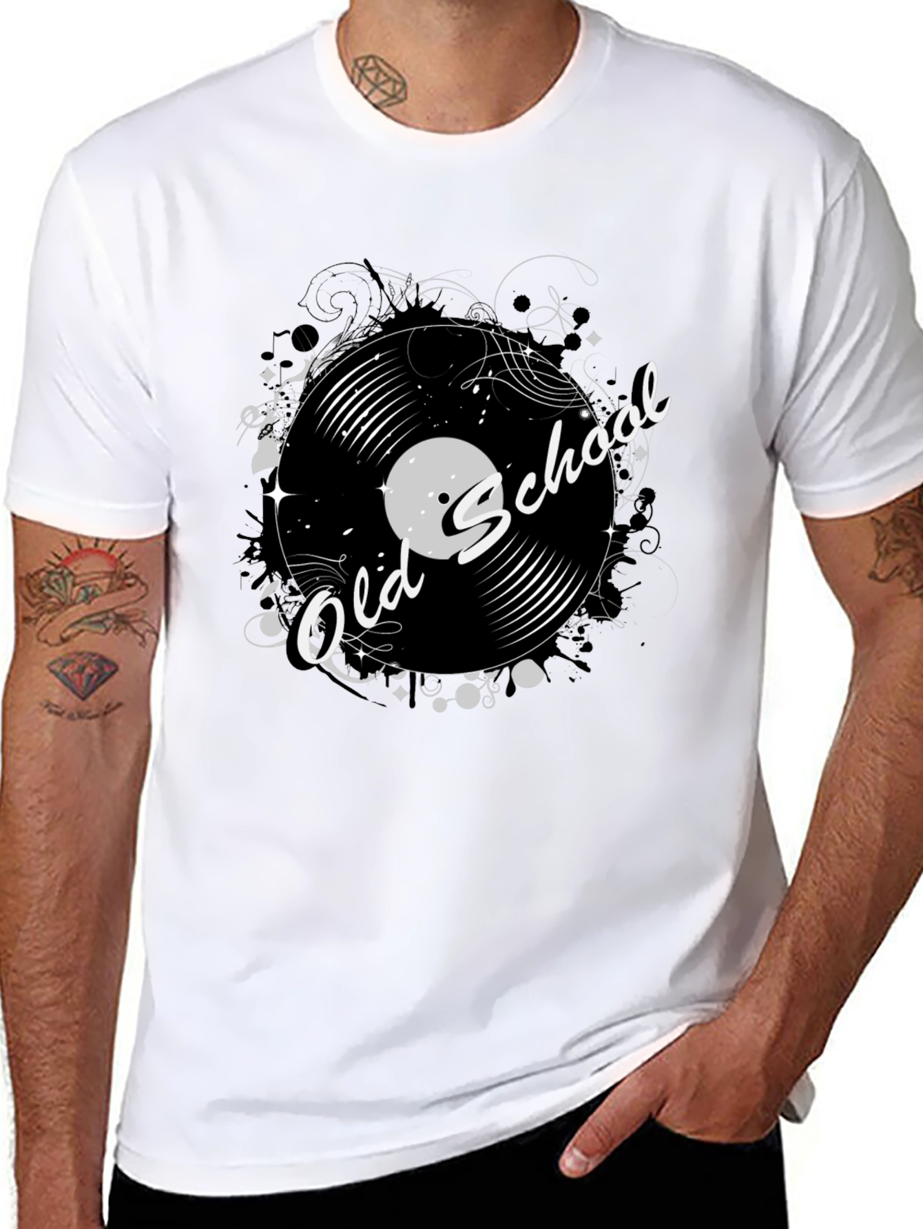 Old School Vinyl Record Graphic T-Shirt