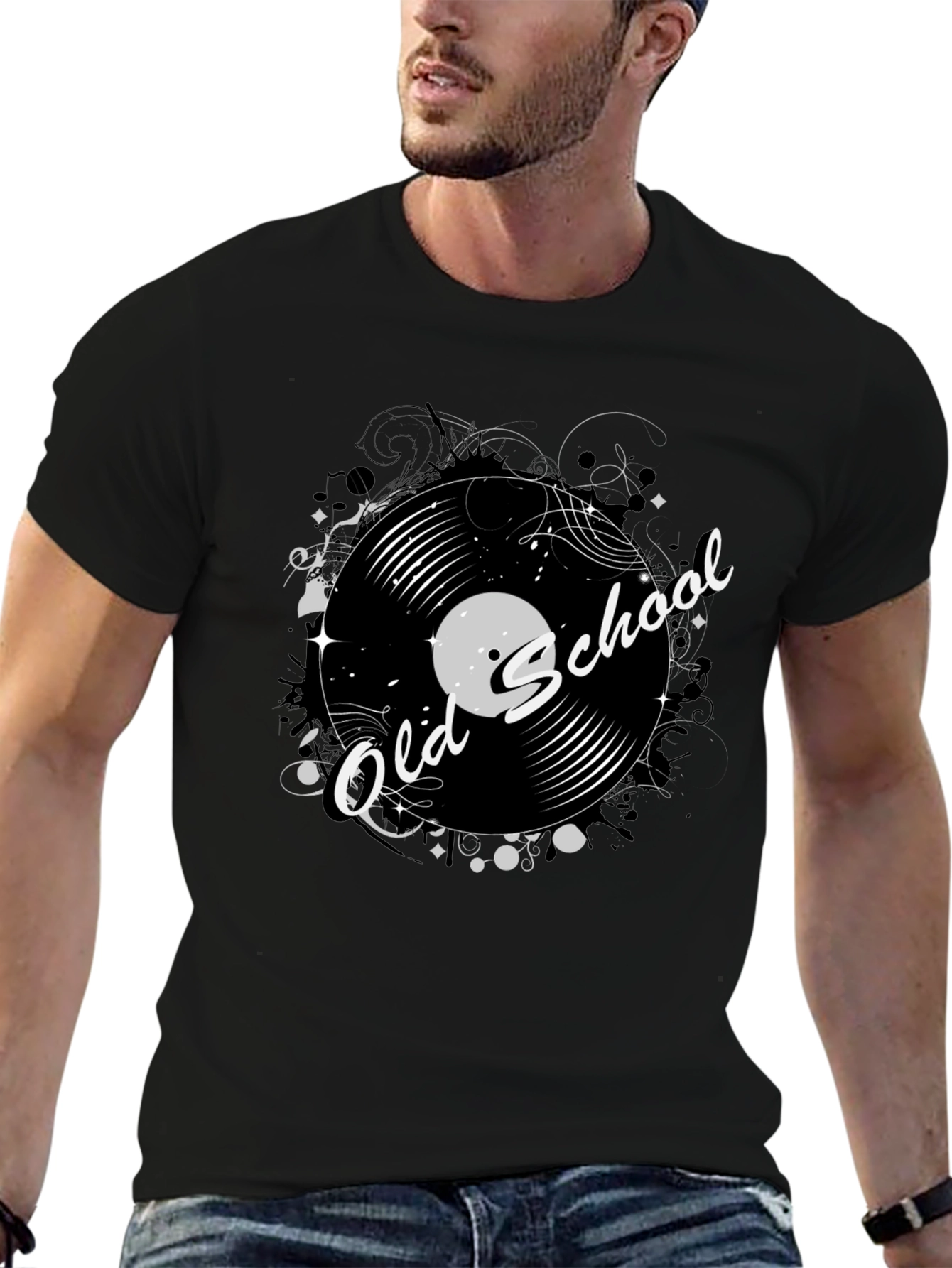 Old School Vinyl Record Graphic T-Shirt