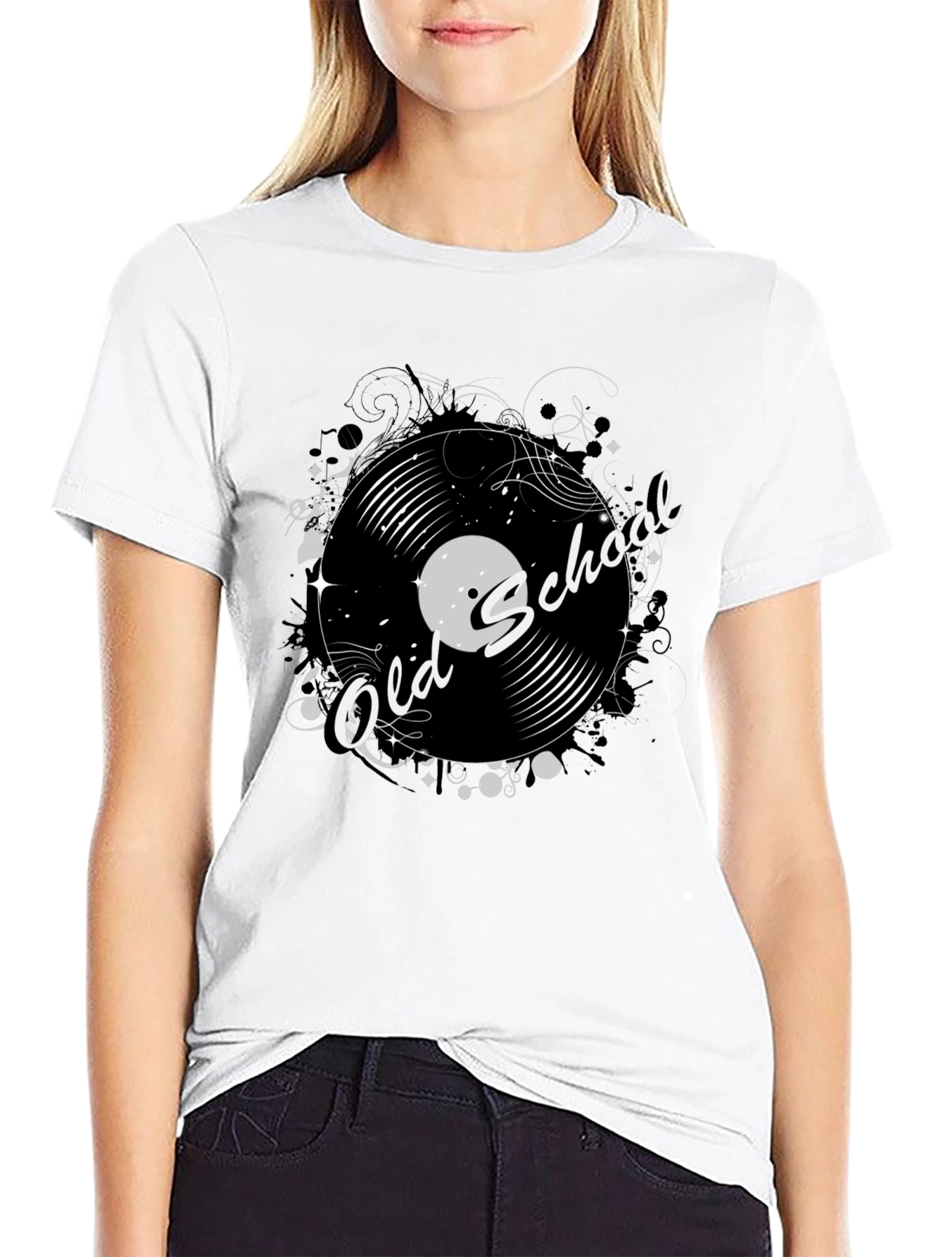 Old School Vinyl Record Graphic T-Shirt