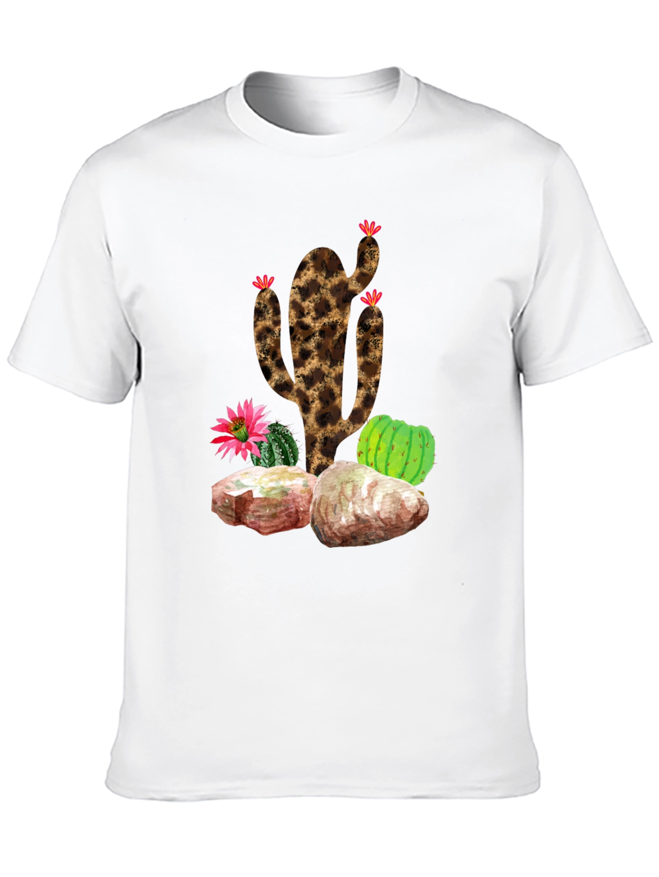 Leopard Print Cactus T-Shirt