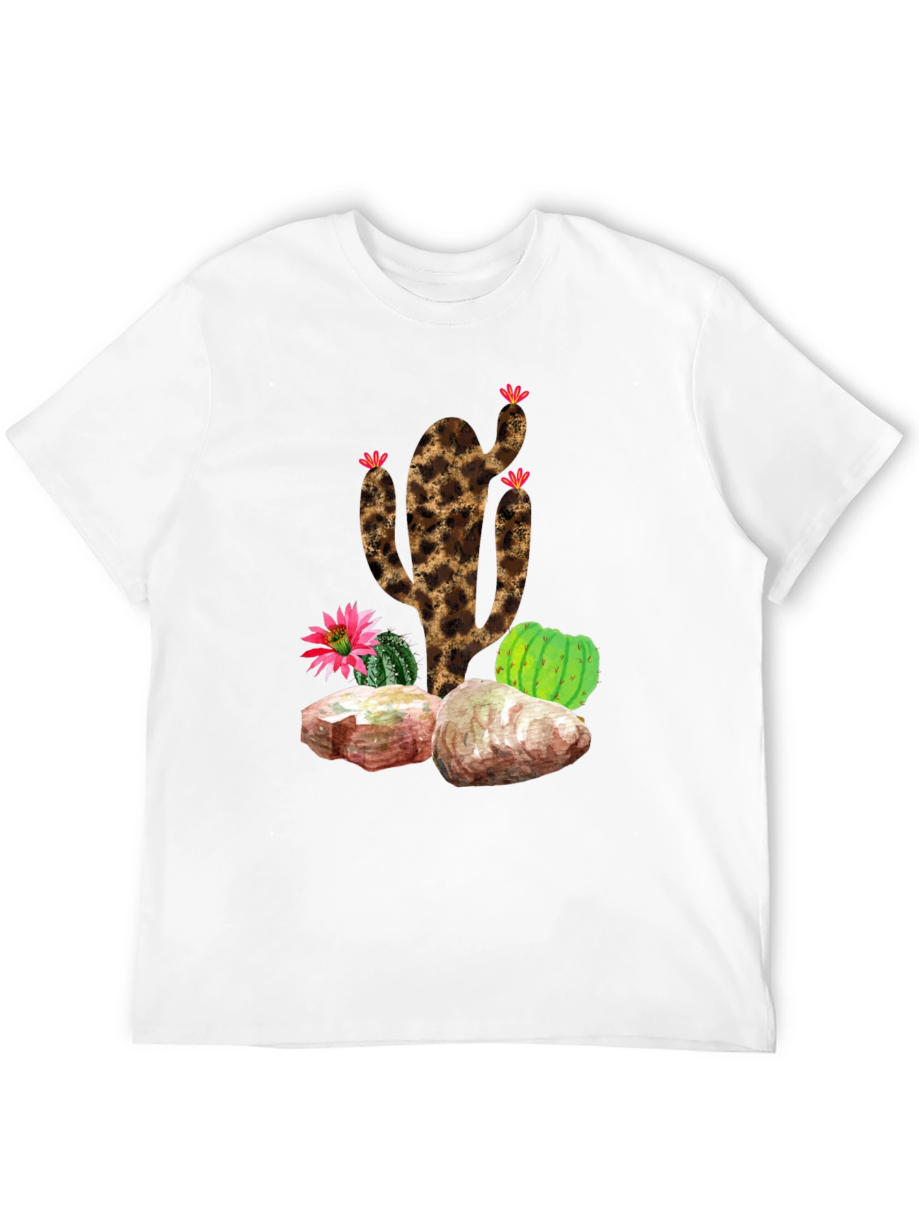 Leopard Print Cactus T-Shirt