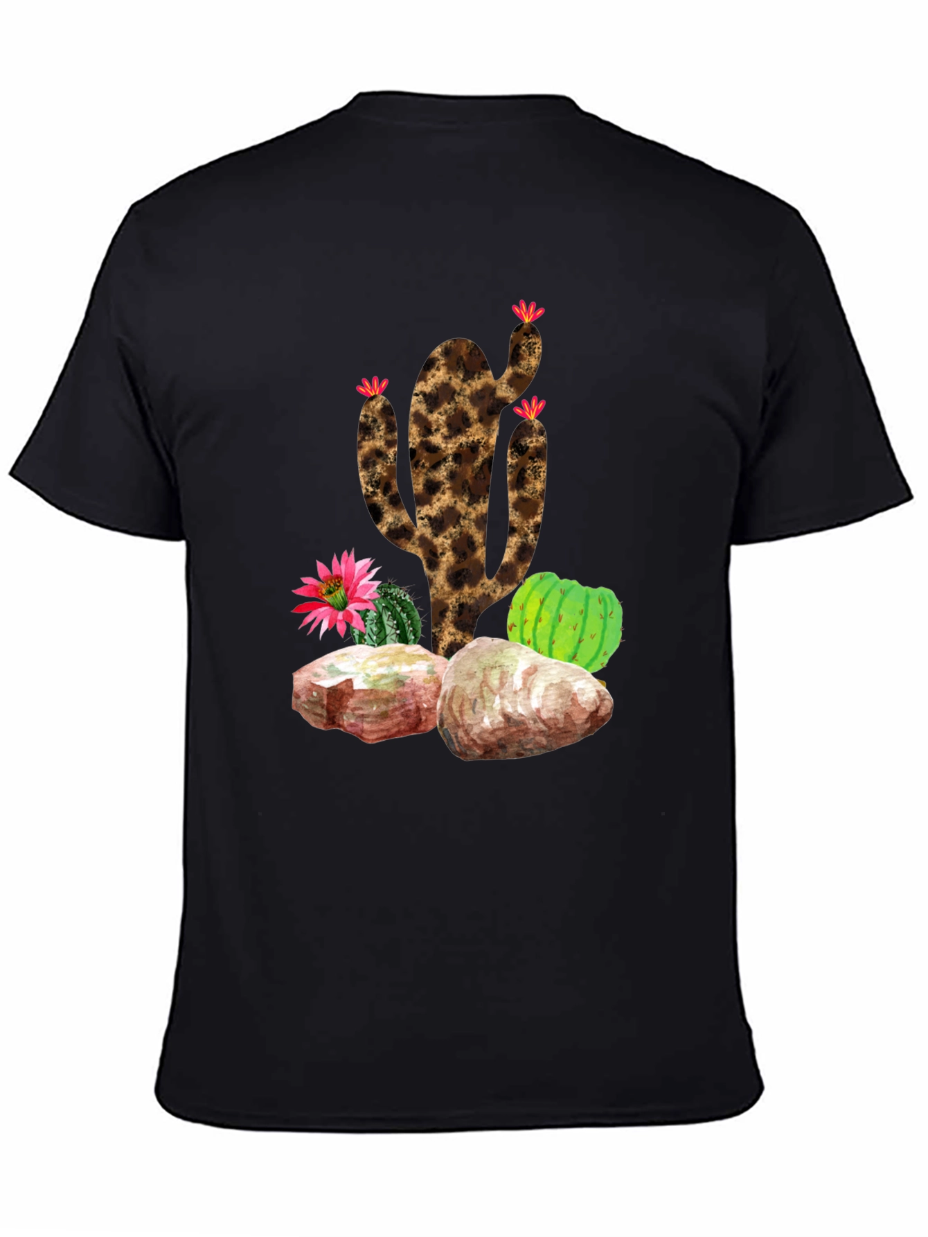 Leopard Print Cactus T-Shirt