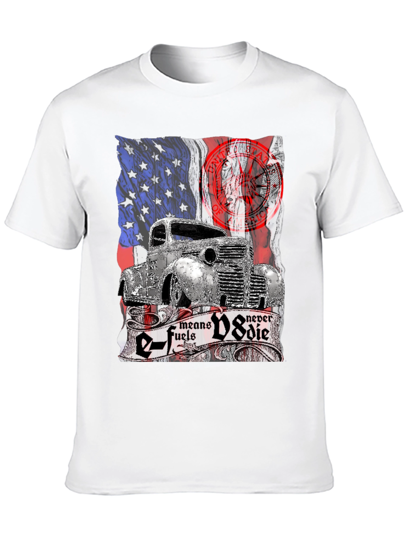 E-Fuels V8 Never Die Graphic T-Shirt