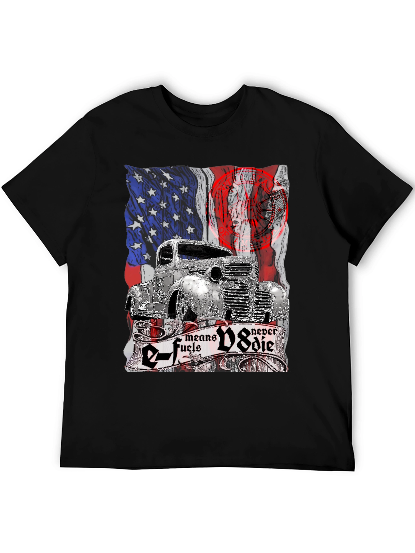 E-Fuels V8 Never Die Graphic T-Shirt