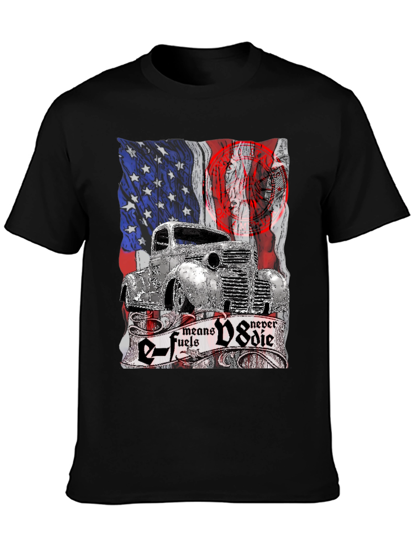E-Fuels V8 Never Die Graphic T-Shirt