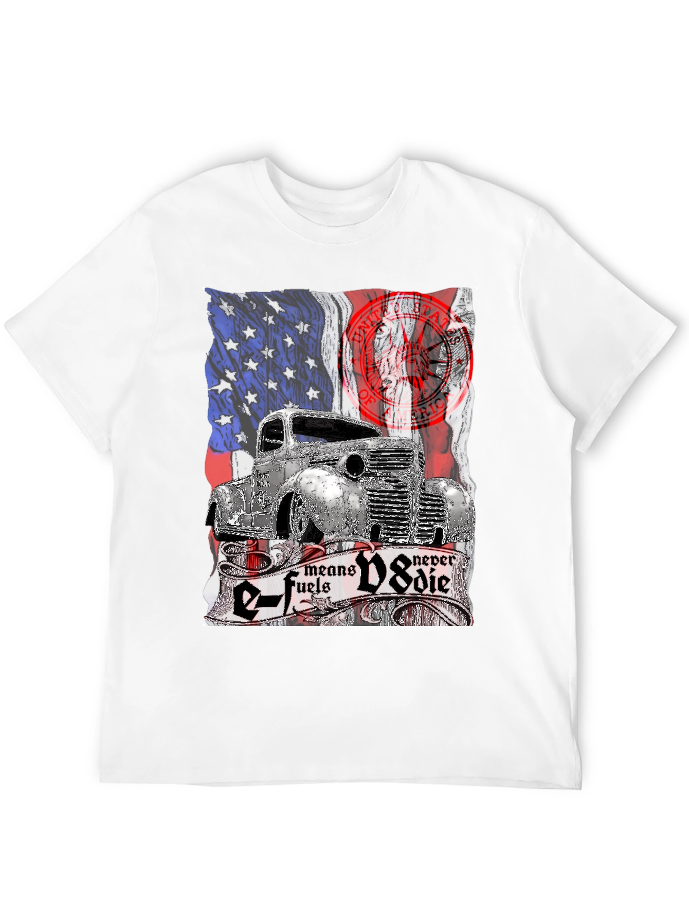 E-Fuels V8 Never Die Graphic T-Shirt