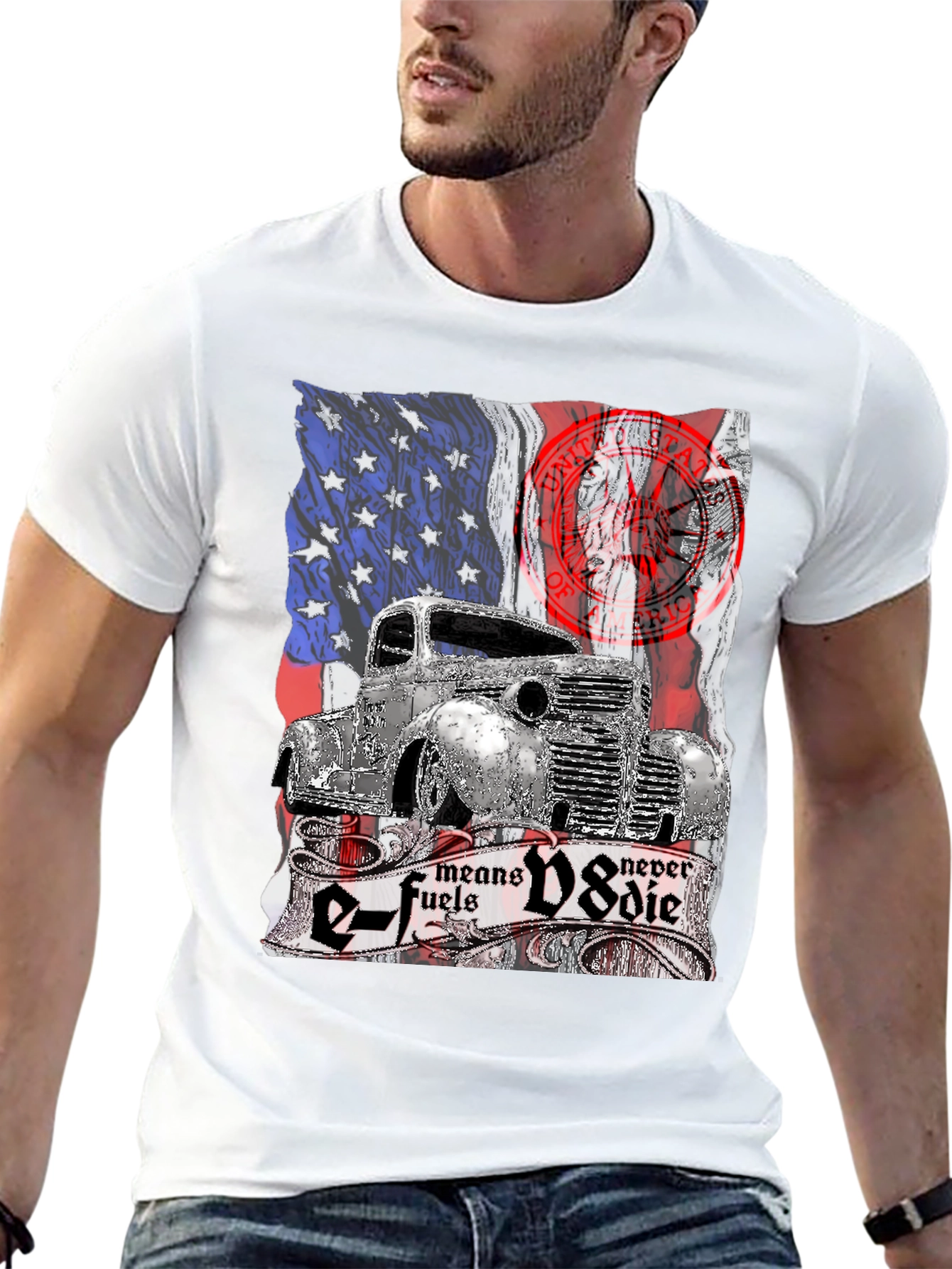 E-Fuels V8 Never Die Graphic T-Shirt