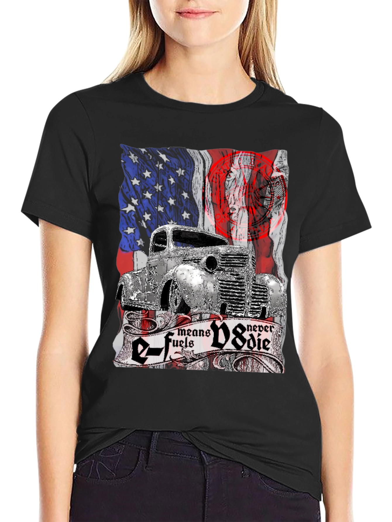 E-Fuels V8 Never Die Graphic T-Shirt