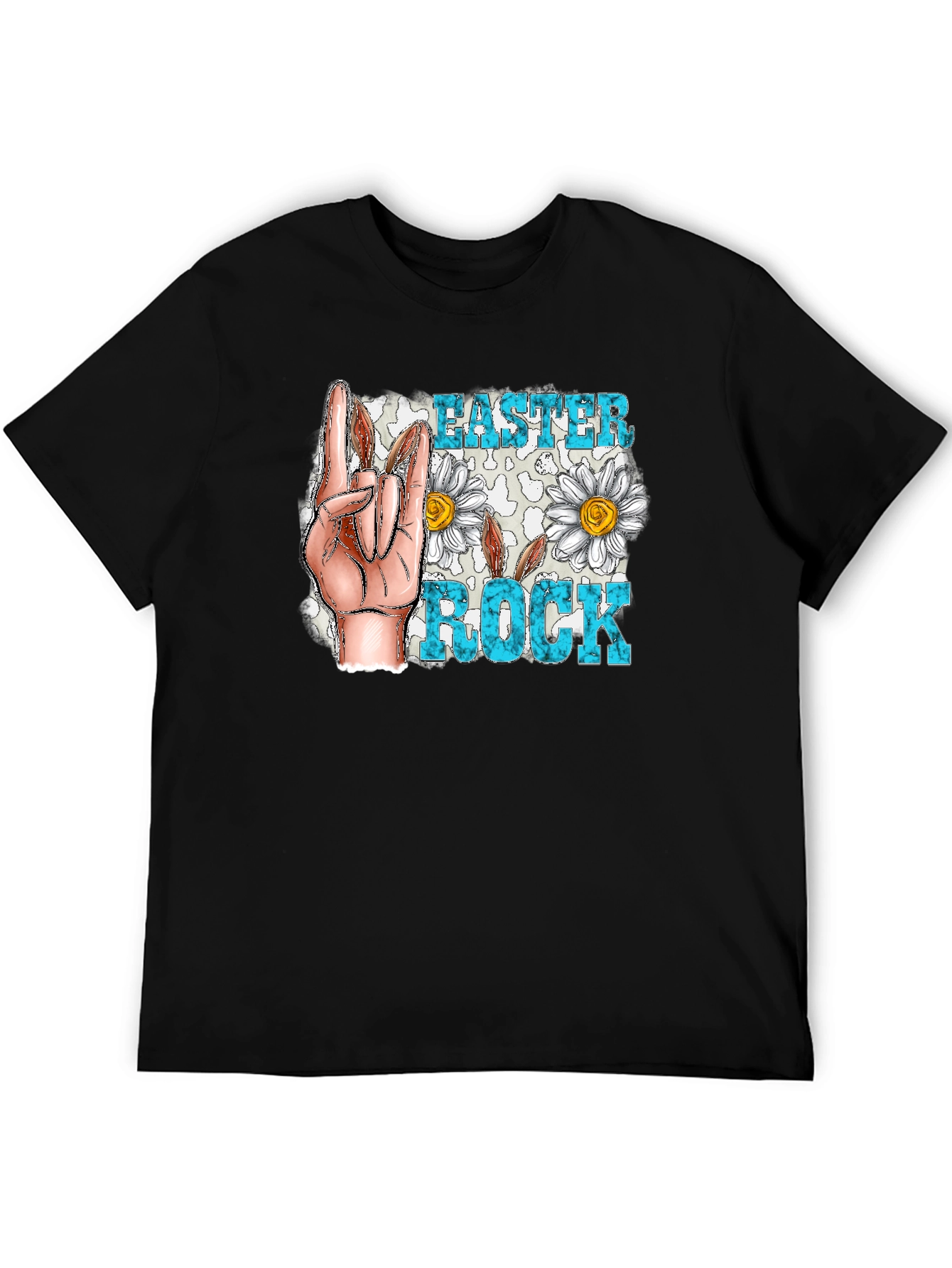 Easter Rock T-Shirt - Floral Hand Sign
