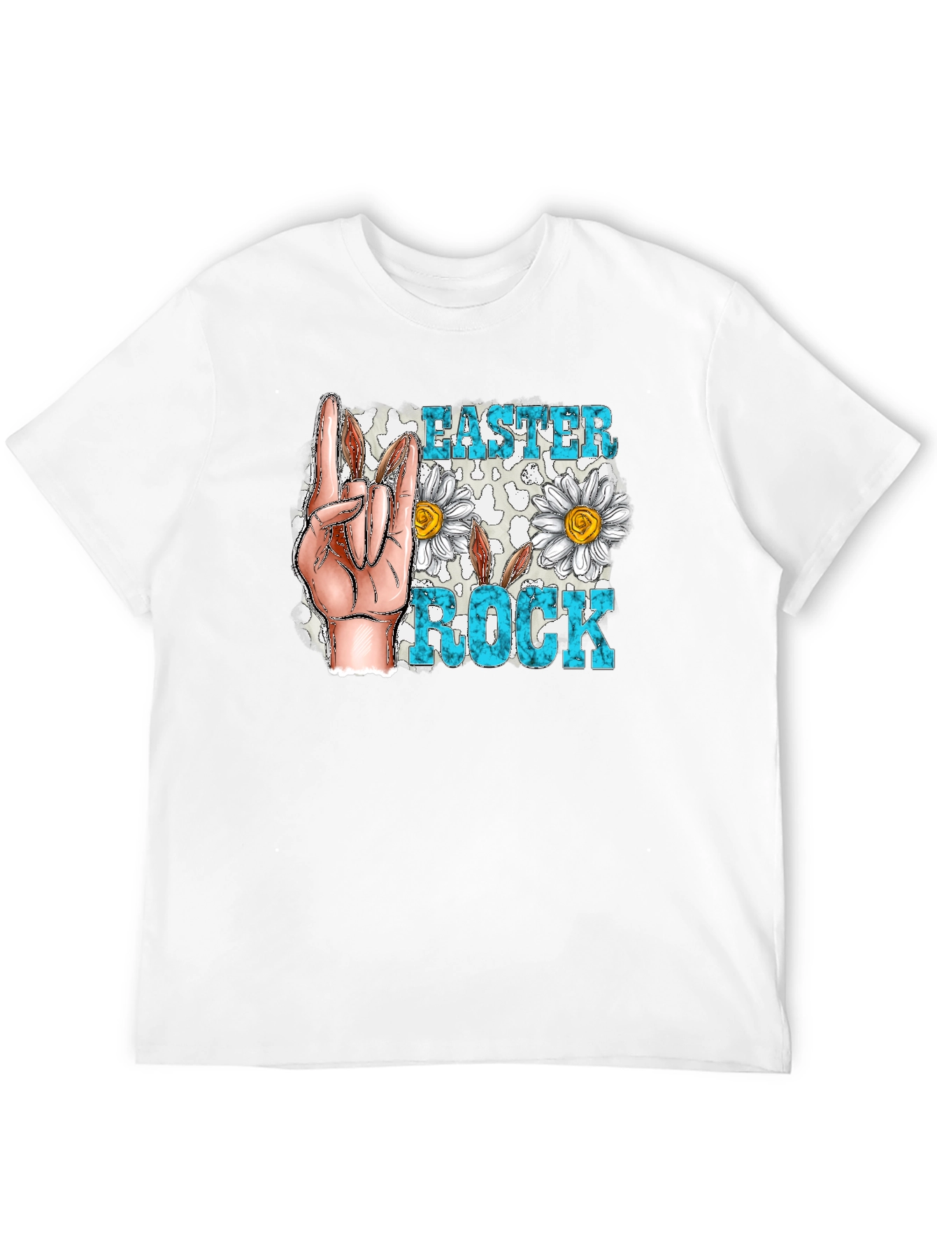 Easter Rock T-Shirt - Floral Hand Sign