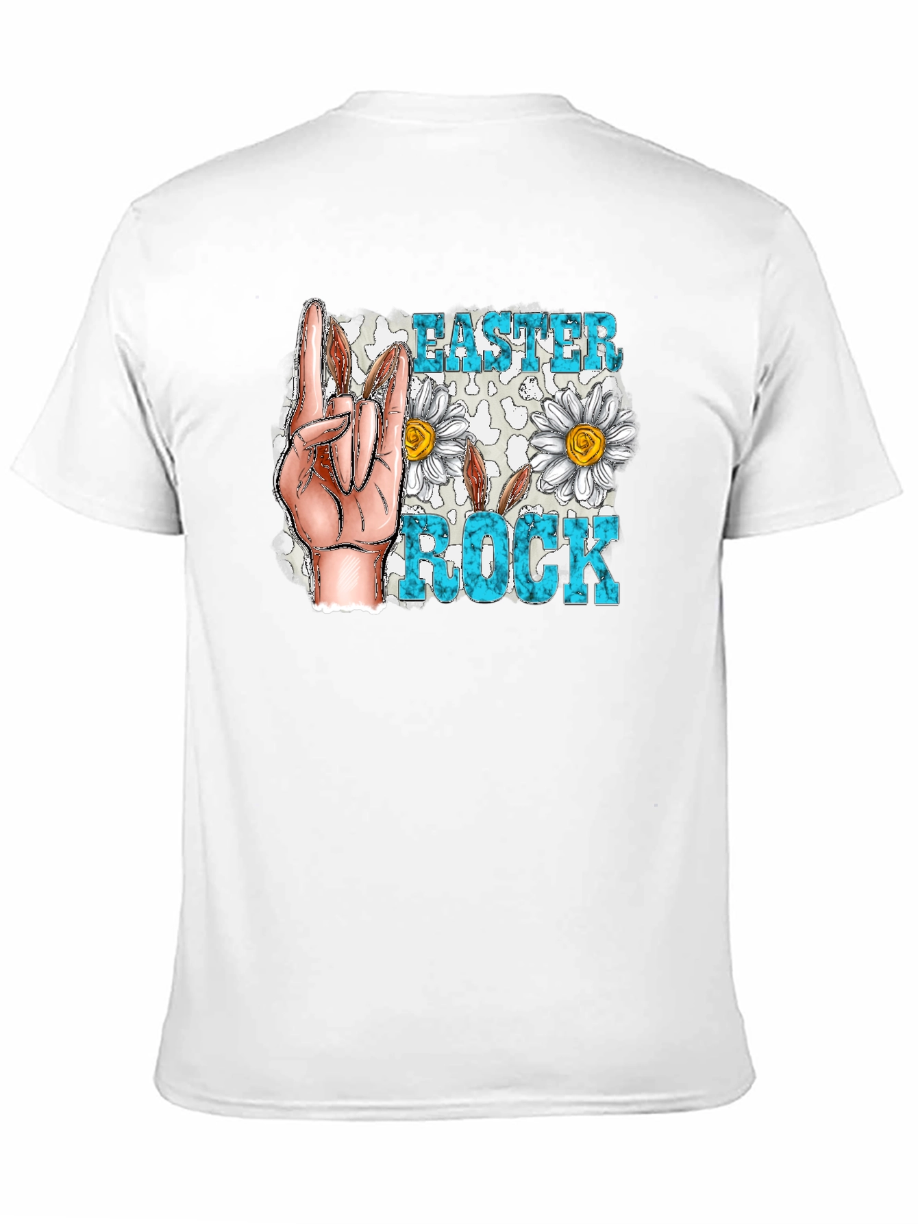 Easter Rock T-Shirt - Floral Hand Sign