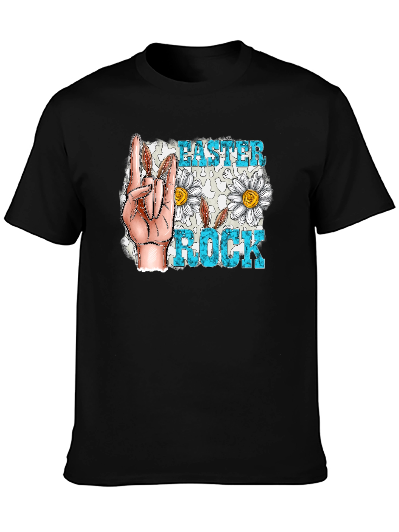 Easter Rock T-Shirt - Floral Hand Sign