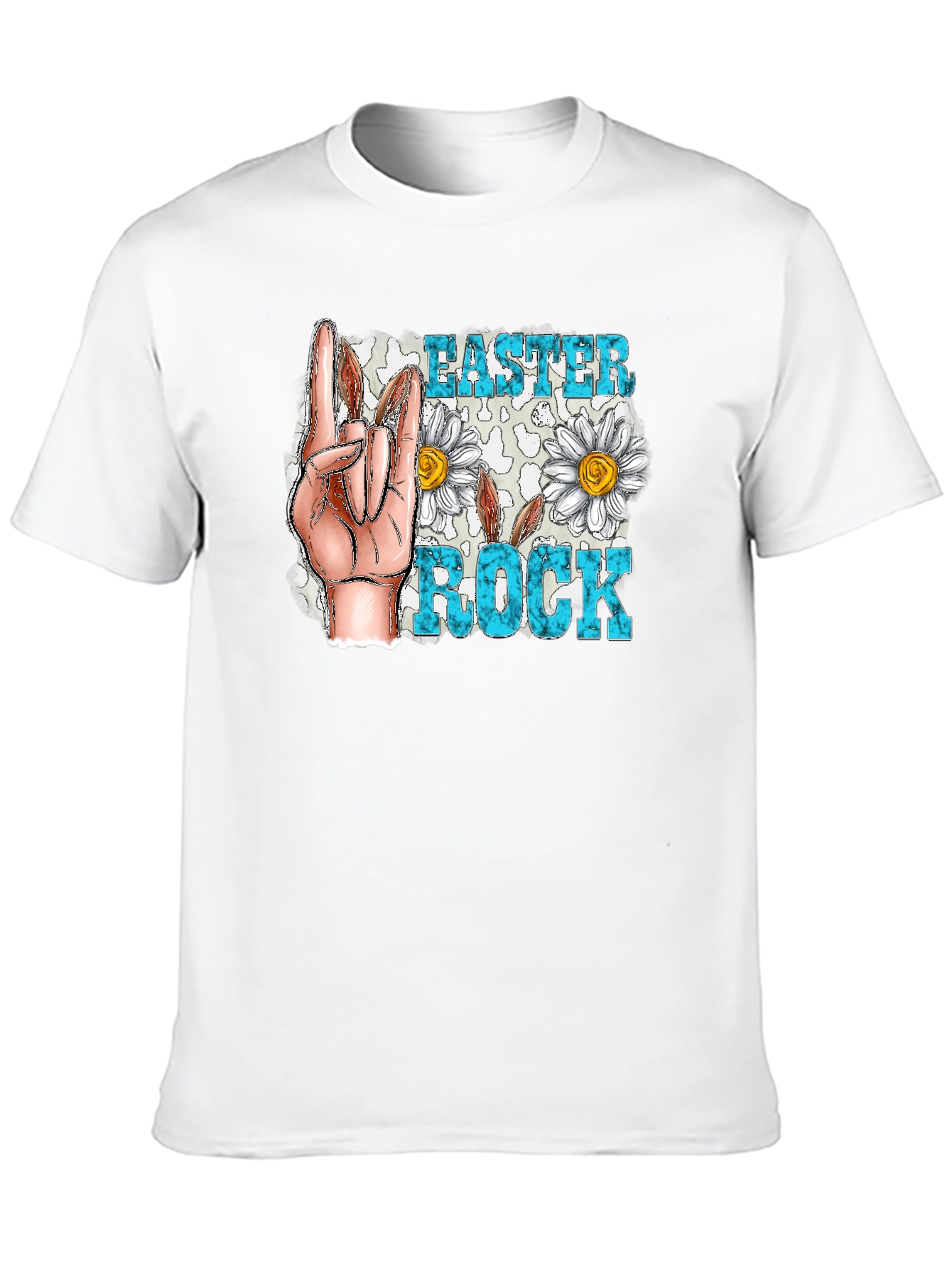 Easter Rock T-Shirt - Floral Hand Sign