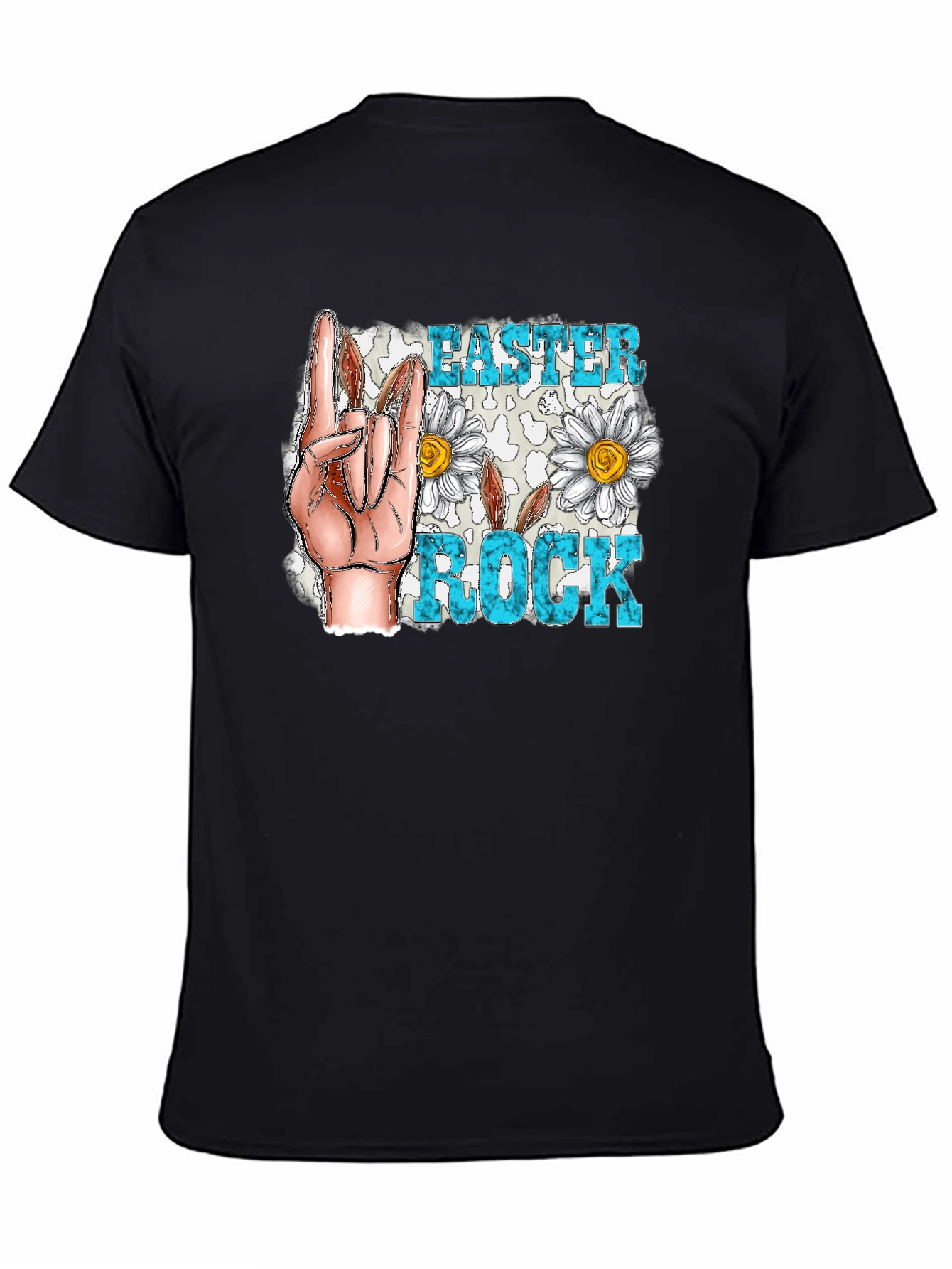 Easter Rock T-Shirt - Floral Hand Sign