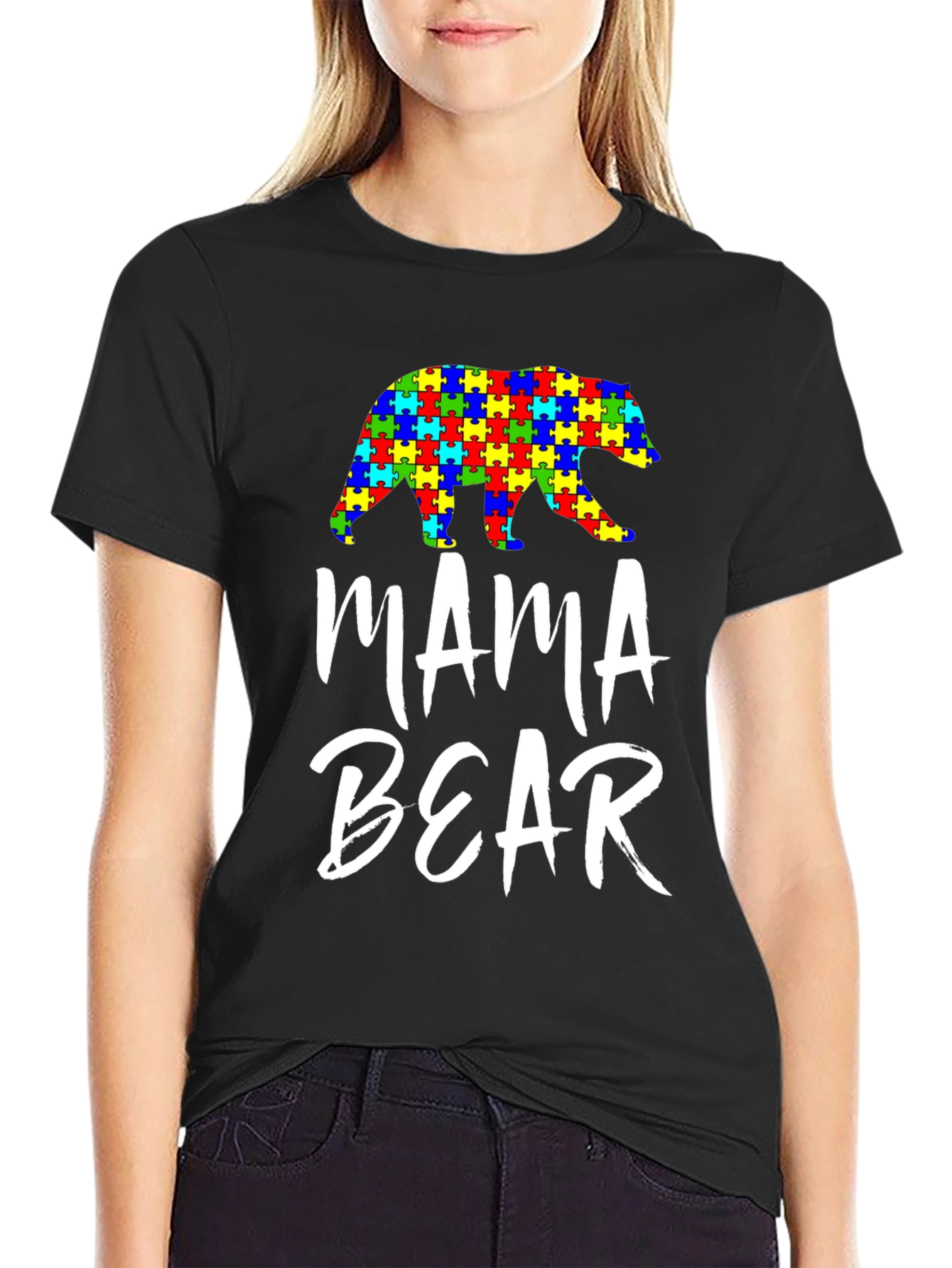 Mama Bear Autism Awareness T-Shirt