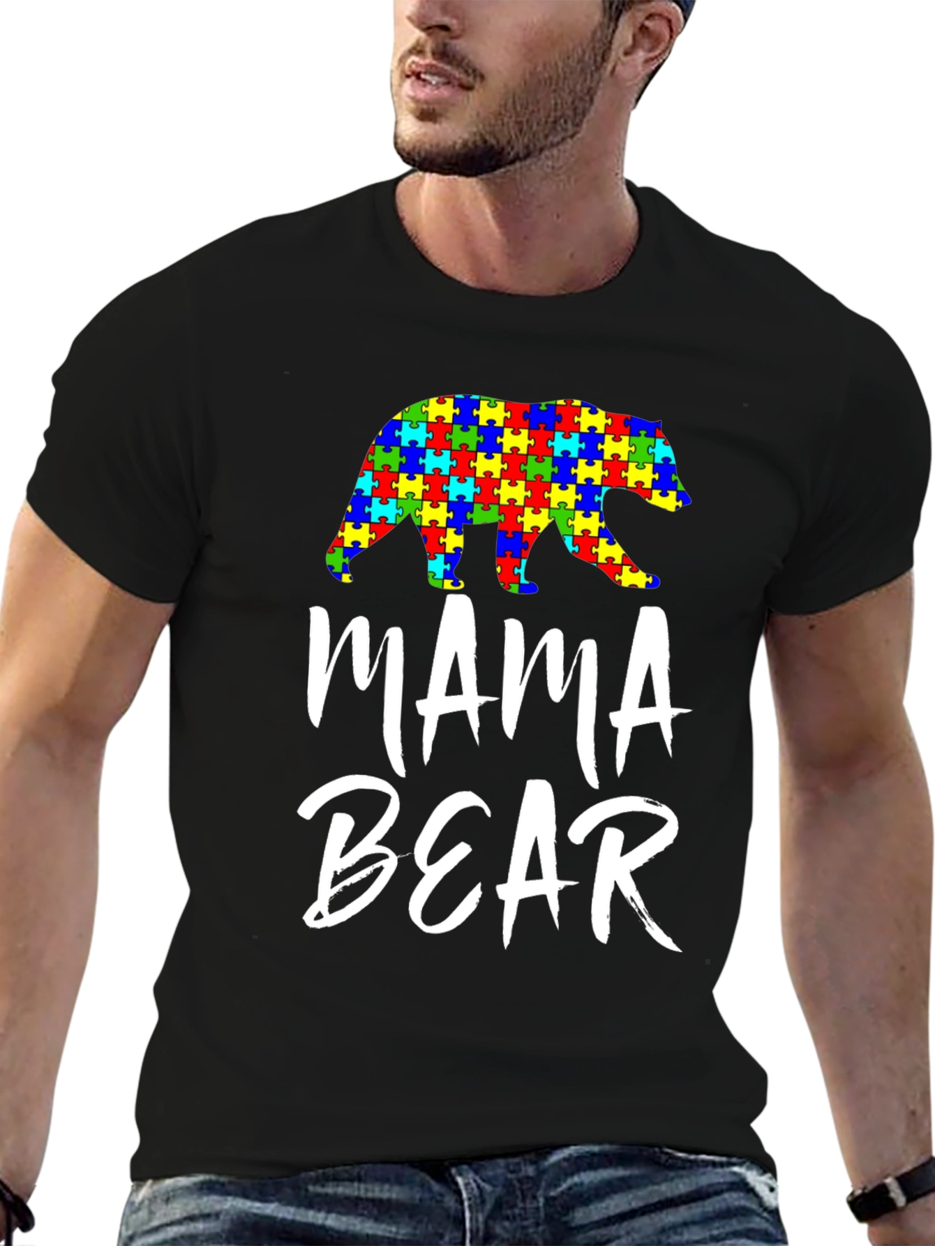 Mama Bear Autism Awareness T-Shirt