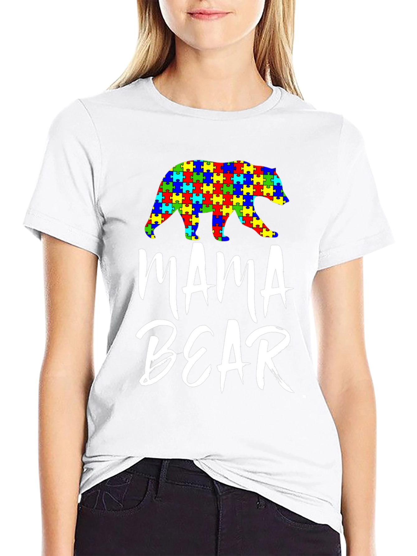 Mama Bear Autism Awareness T-Shirt