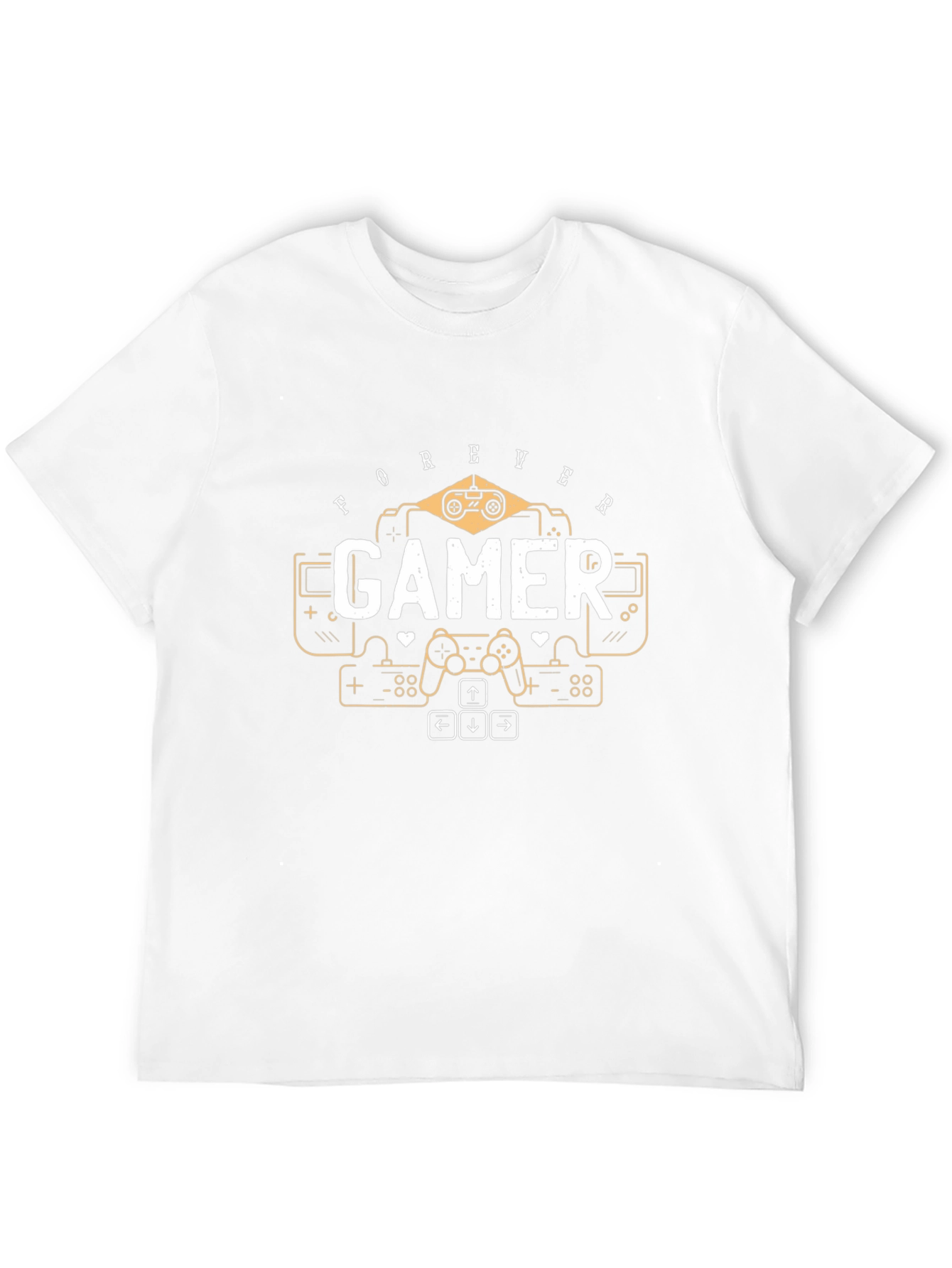 Forever Gamer Graphic Tee - Black Cotton T-Shirt