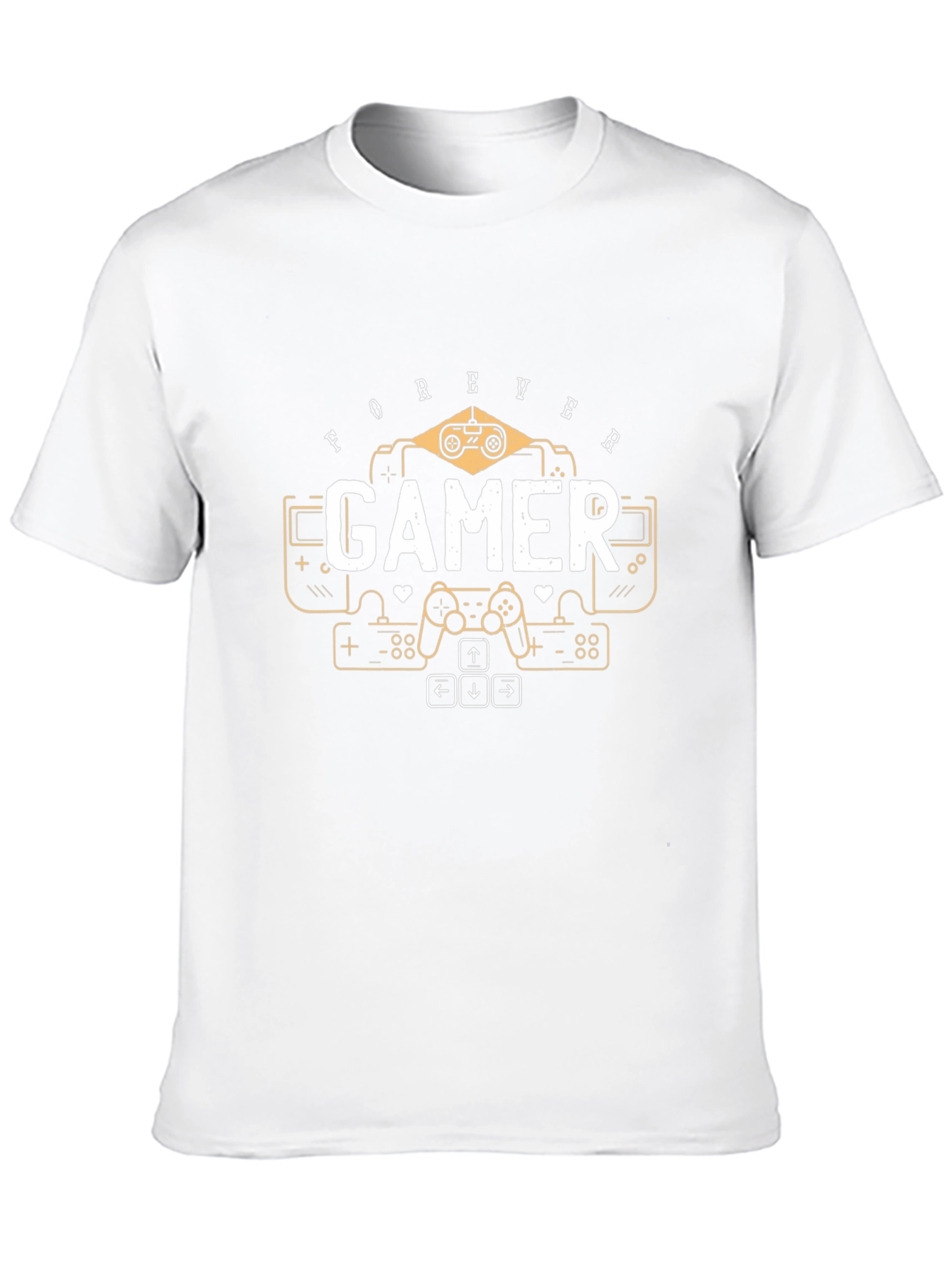 Forever Gamer Graphic Tee - Black Cotton T-Shirt