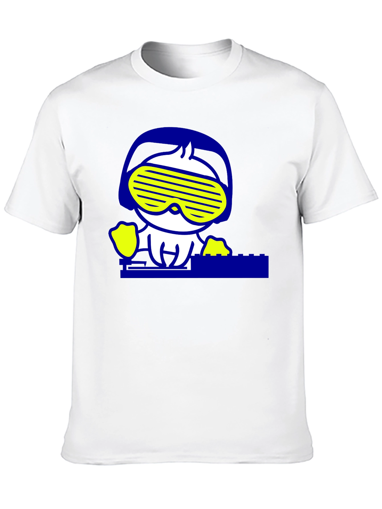 DJ Duck Graphic Tee - Cool Black Cotton T-Shirt