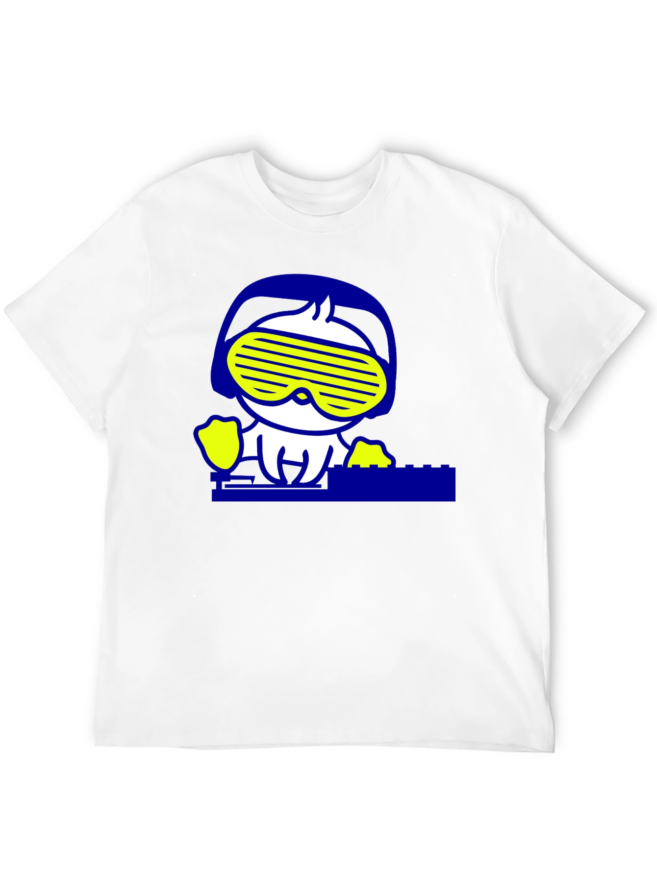 DJ Duck Graphic Tee - Cool Black Cotton T-Shirt