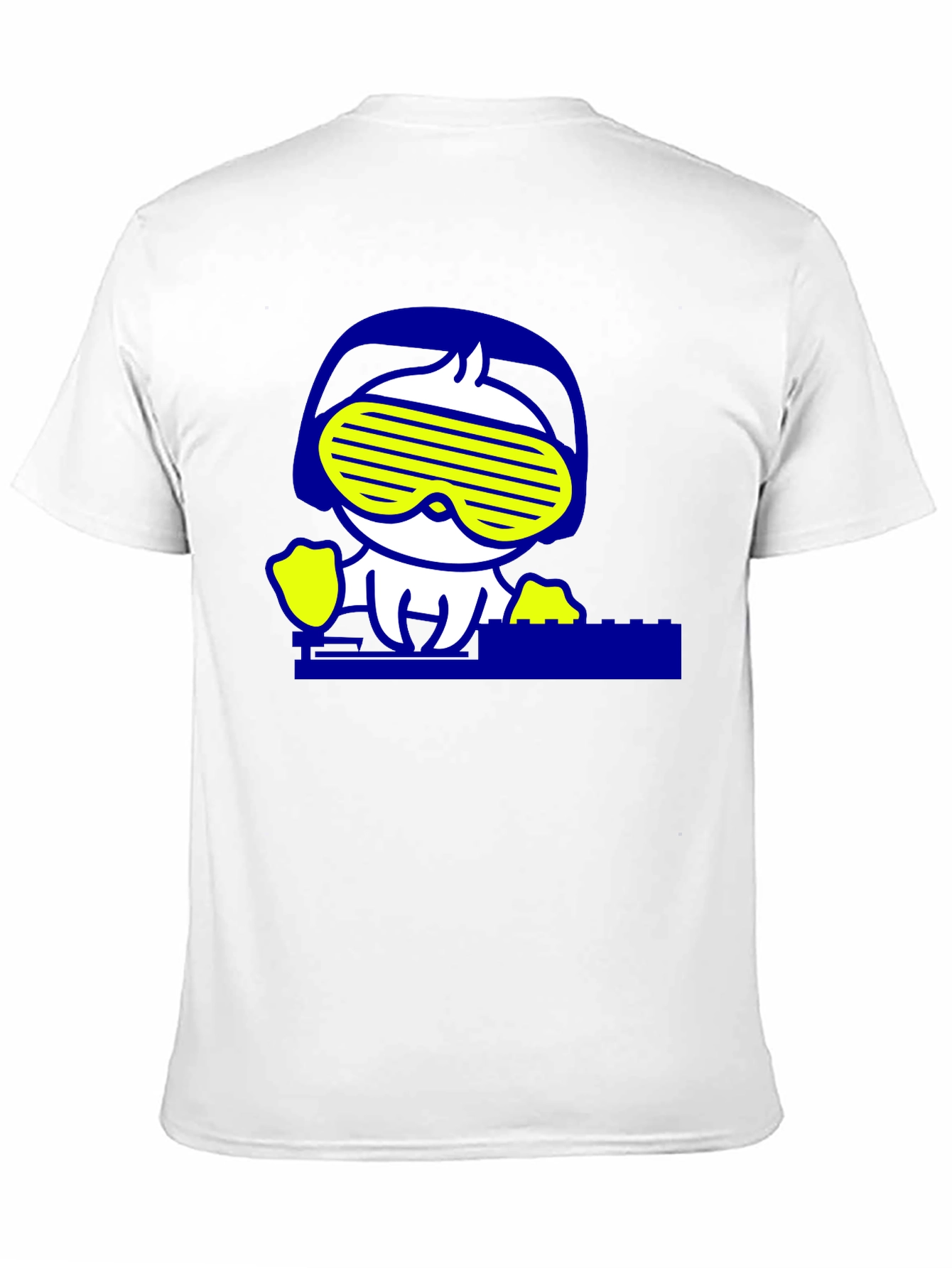 DJ Duck Graphic Tee - Cool Black Cotton T-Shirt