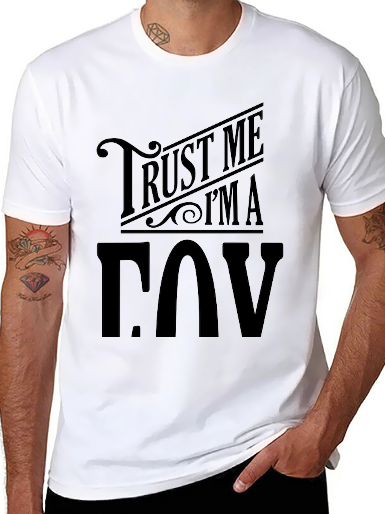 Trust Me Im A COV Black Graphic T-Shirt