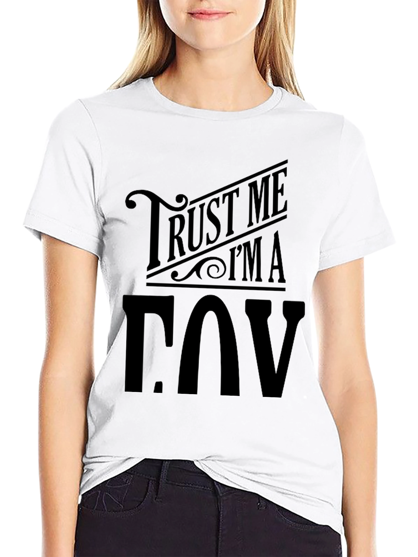 Trust Me Im A COV Black Graphic T-Shirt