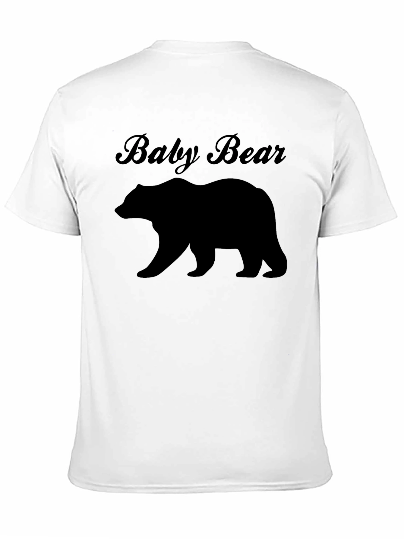 Baby Bear Graphic Tee - Black Unisex T-Shirt
