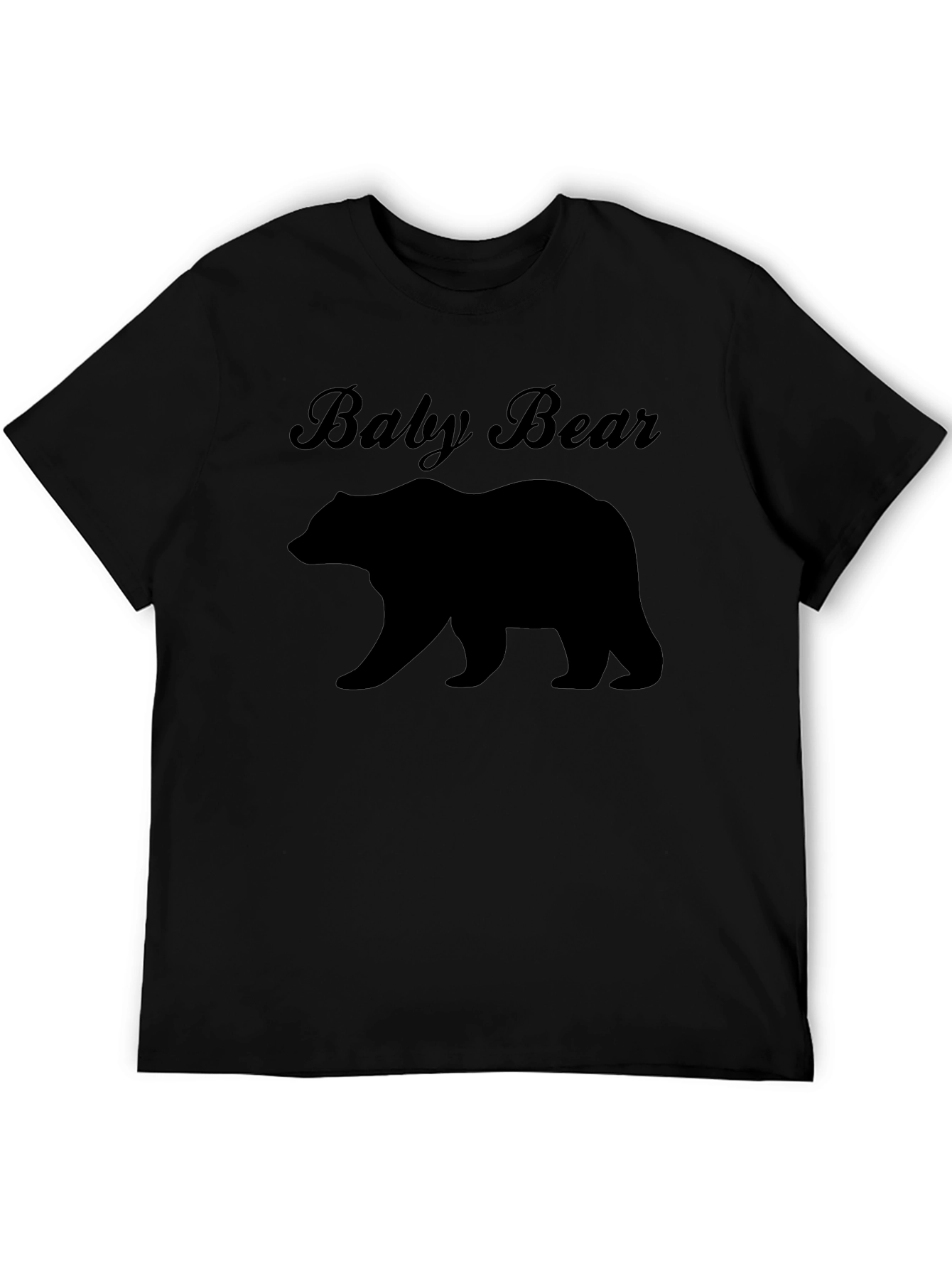 Baby Bear Graphic Tee - Black Unisex T-Shirt