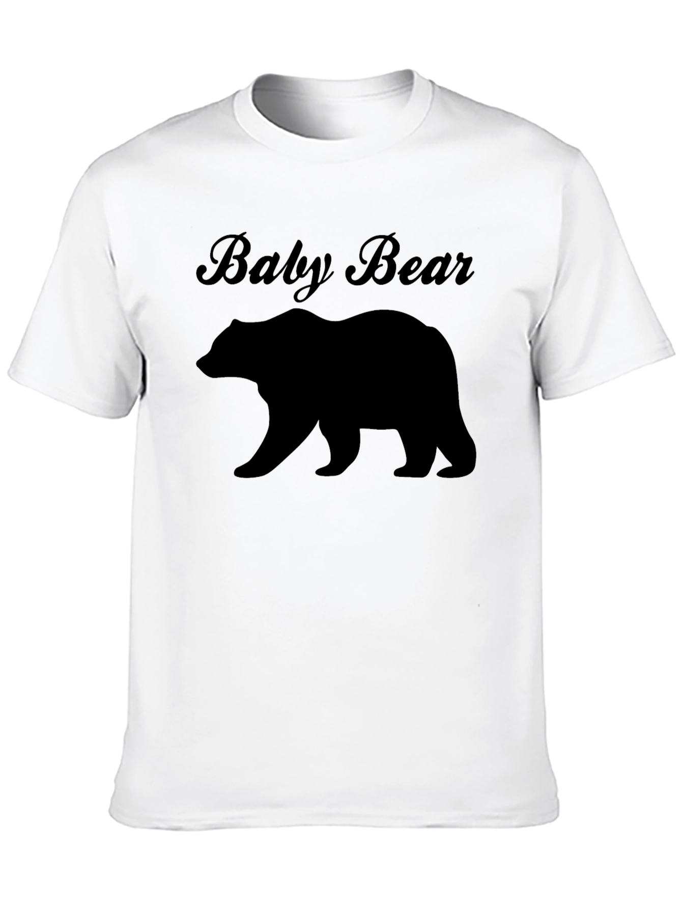 Baby Bear Graphic Tee - Black Unisex T-Shirt