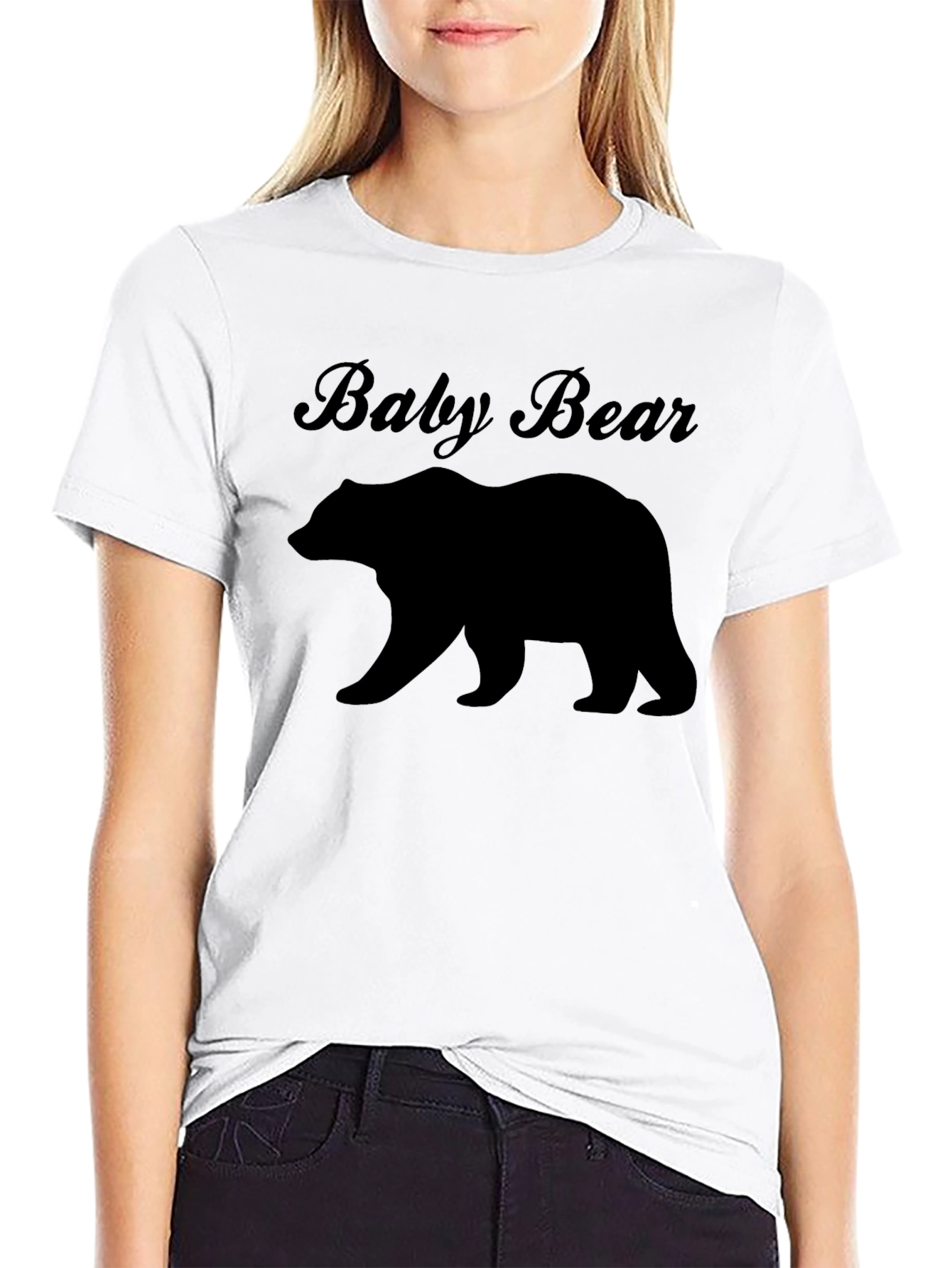 Baby Bear Graphic Tee - Black Unisex T-Shirt