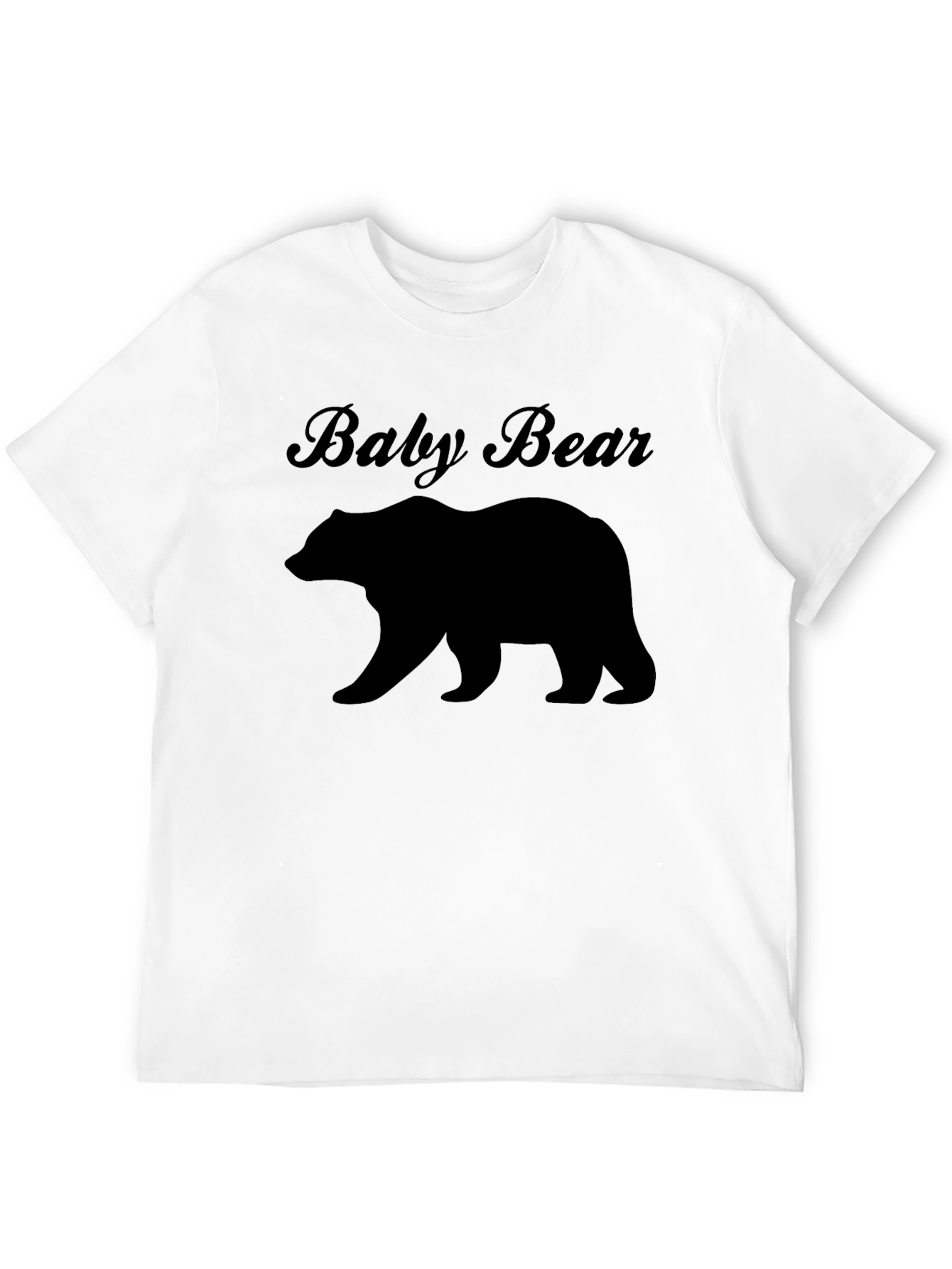 Baby Bear Graphic Tee - Black Unisex T-Shirt