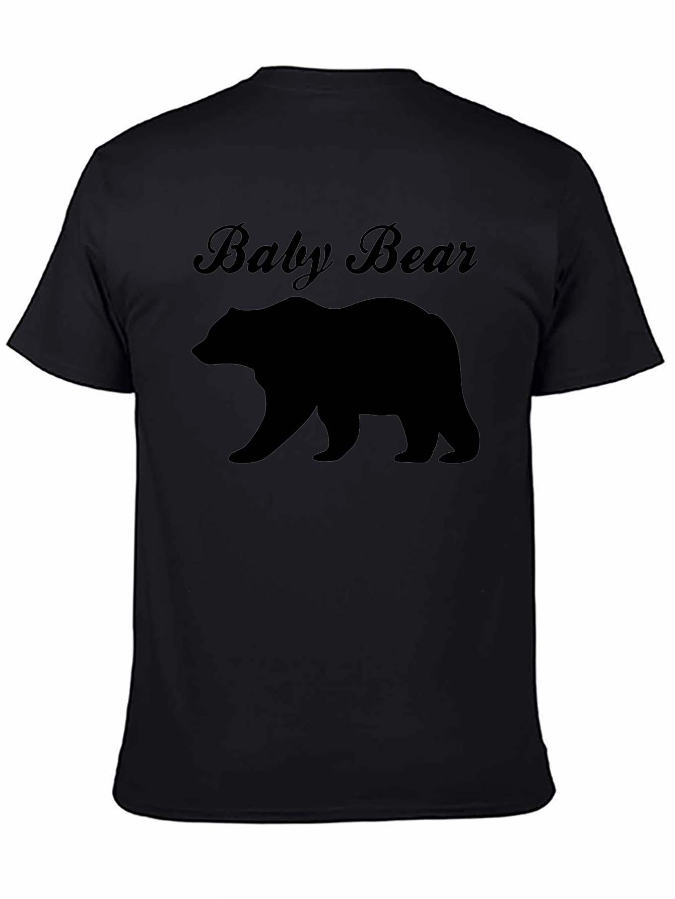 Baby Bear Graphic Tee - Black Unisex T-Shirt