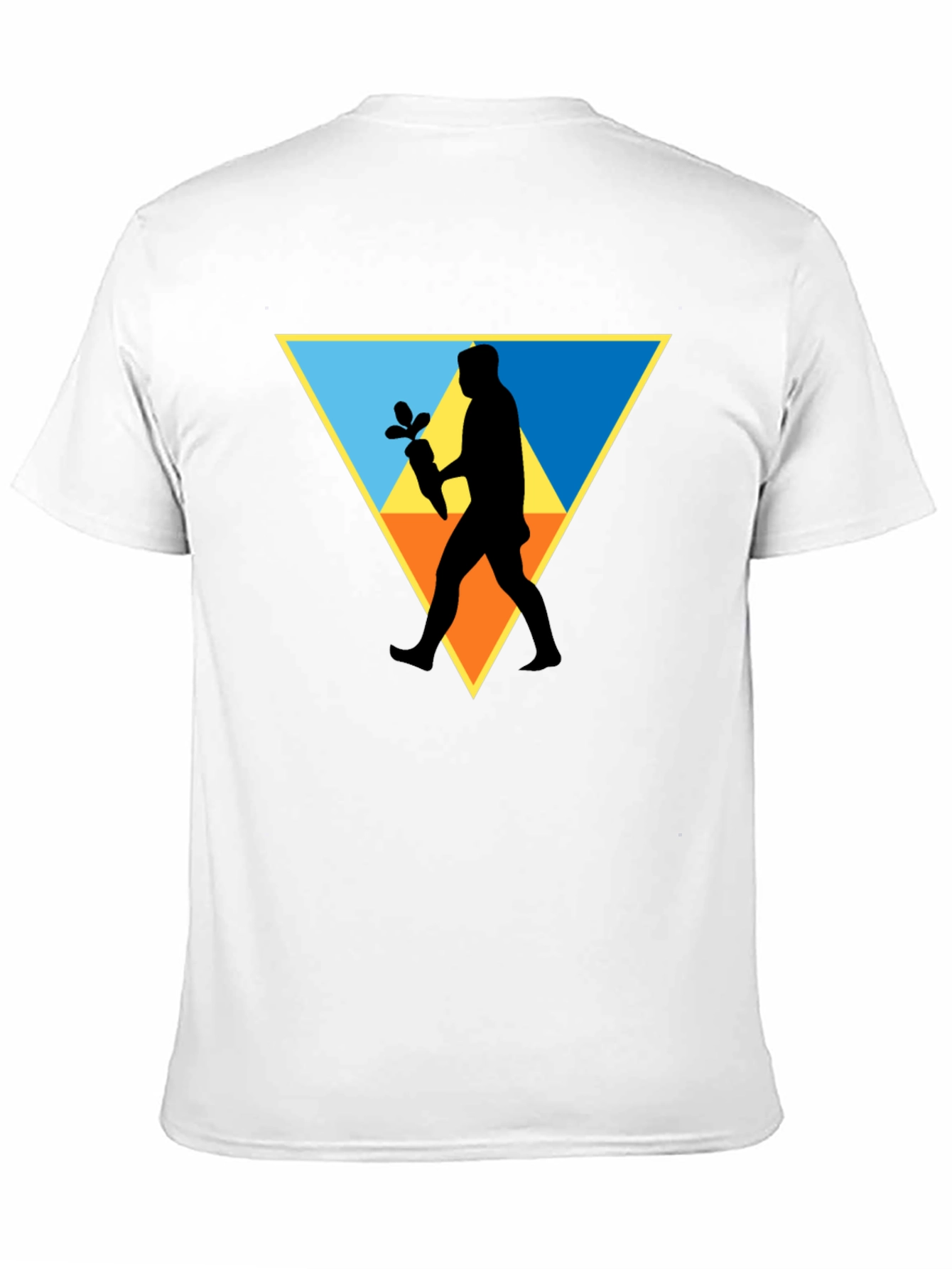 Triangle Carrot Man Black T-Shirt