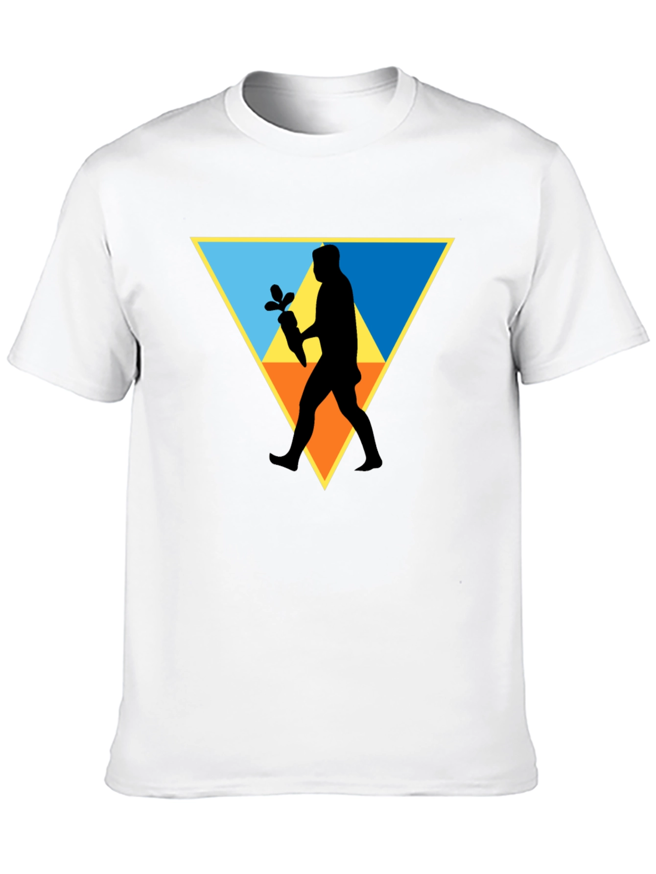 Triangle Carrot Man Black T-Shirt