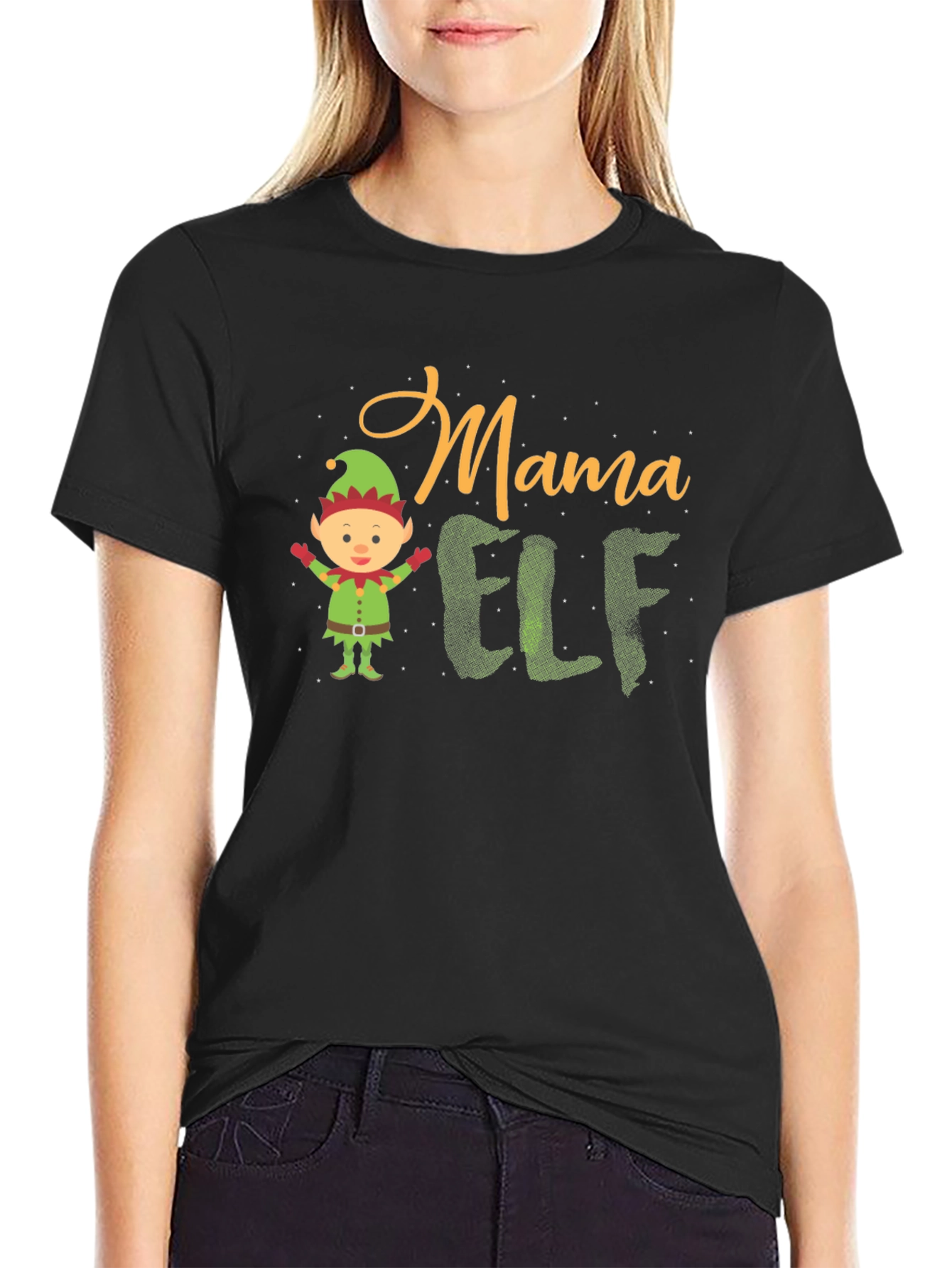 Mama Elf Christmas T-Shirt